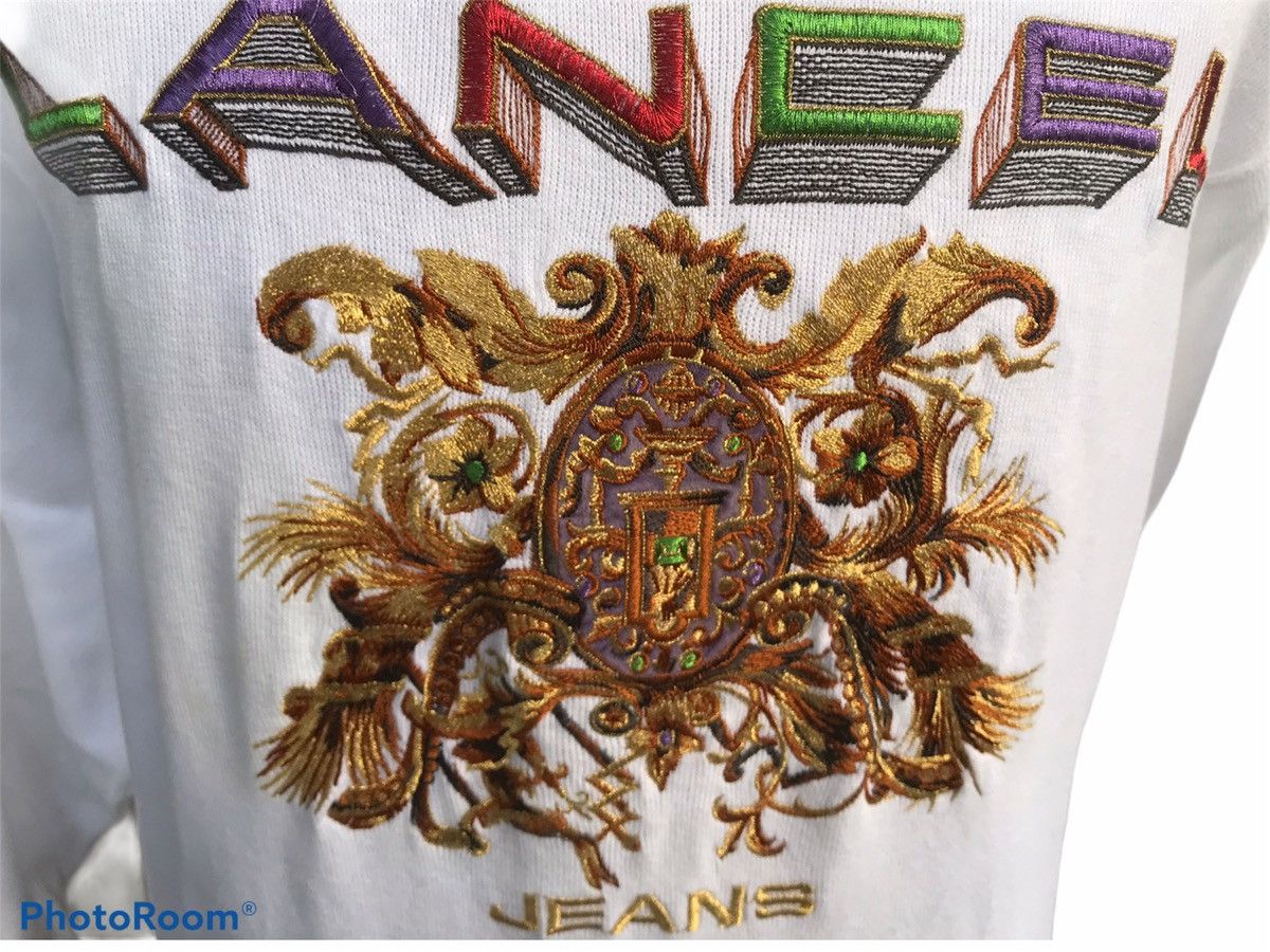 Lancel Vintage LANCEL Paris Gold Embroidery Spellout Logo Size US M / EU 48-50 / 2 - 4 Thumbnail