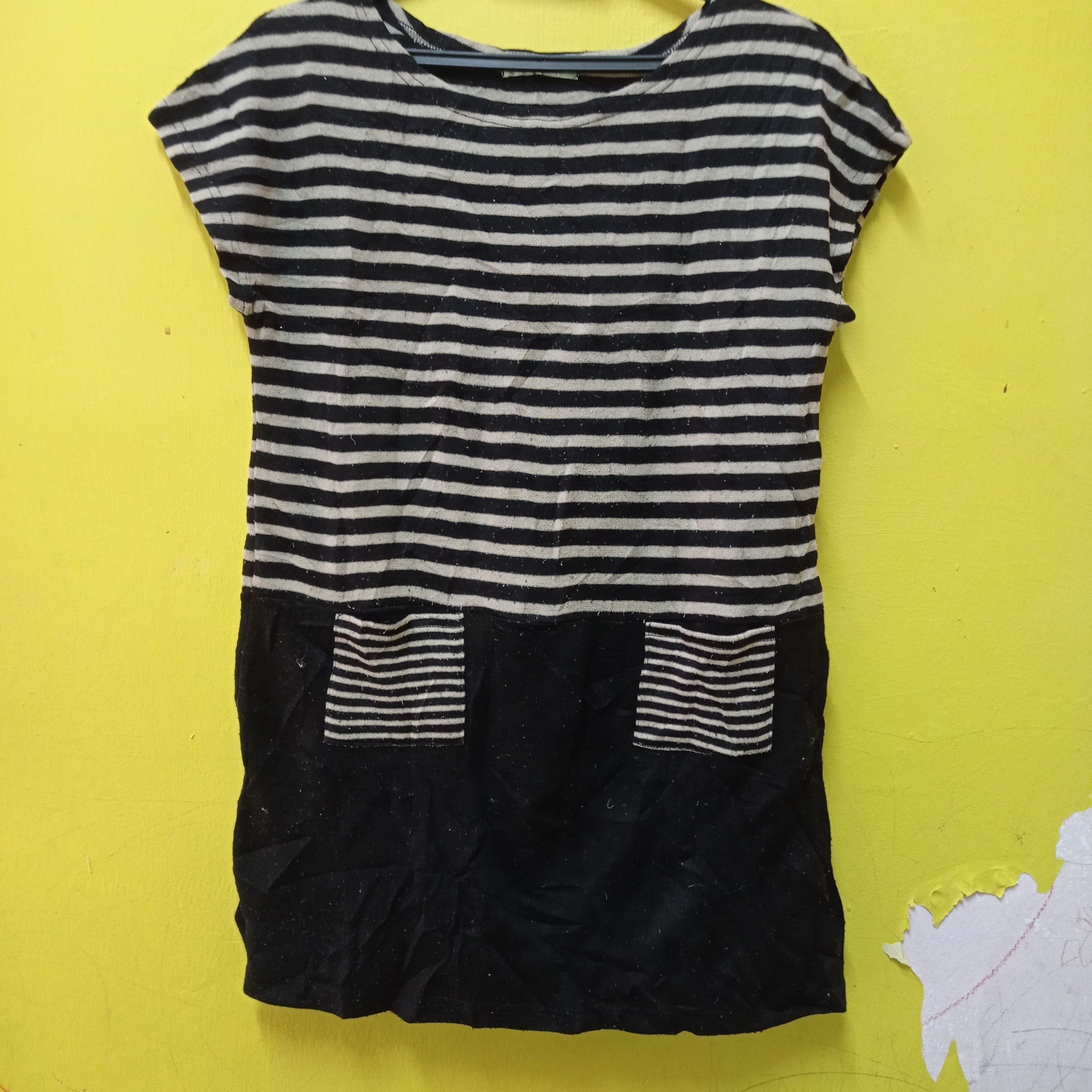 Ladies Stripe Front Pocket Tank Top by RELEASE Knit Design
