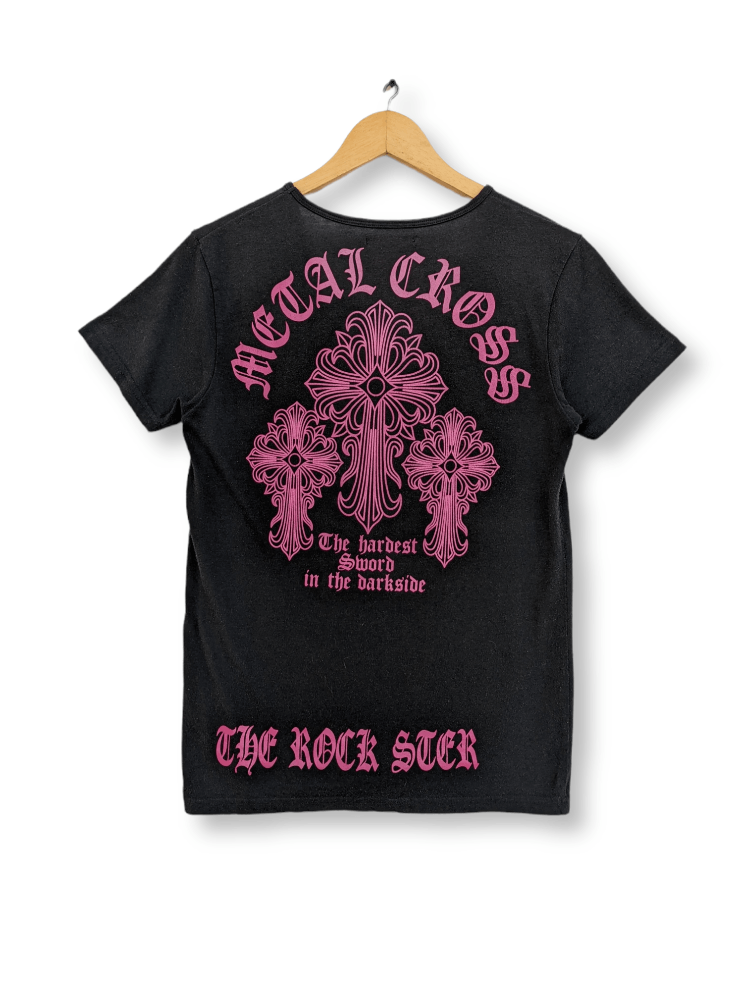 Other Chrome Hearts Inspired Metal Cross V Neck T-shirt