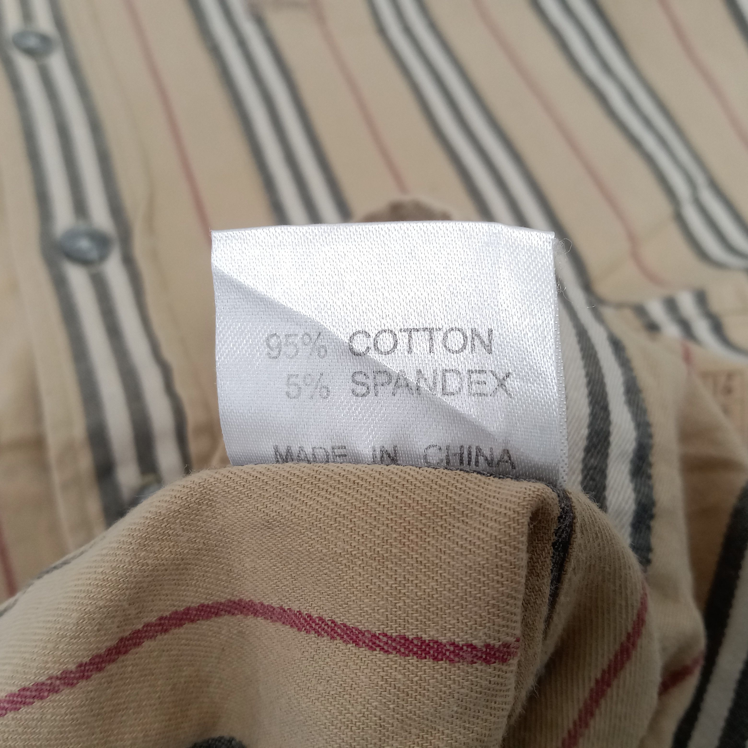 Burberry × Vintage Burberry London Nova Check Stripes Design Shirt Size US M / EU 48-50 / 2 - 7 Thumbnail