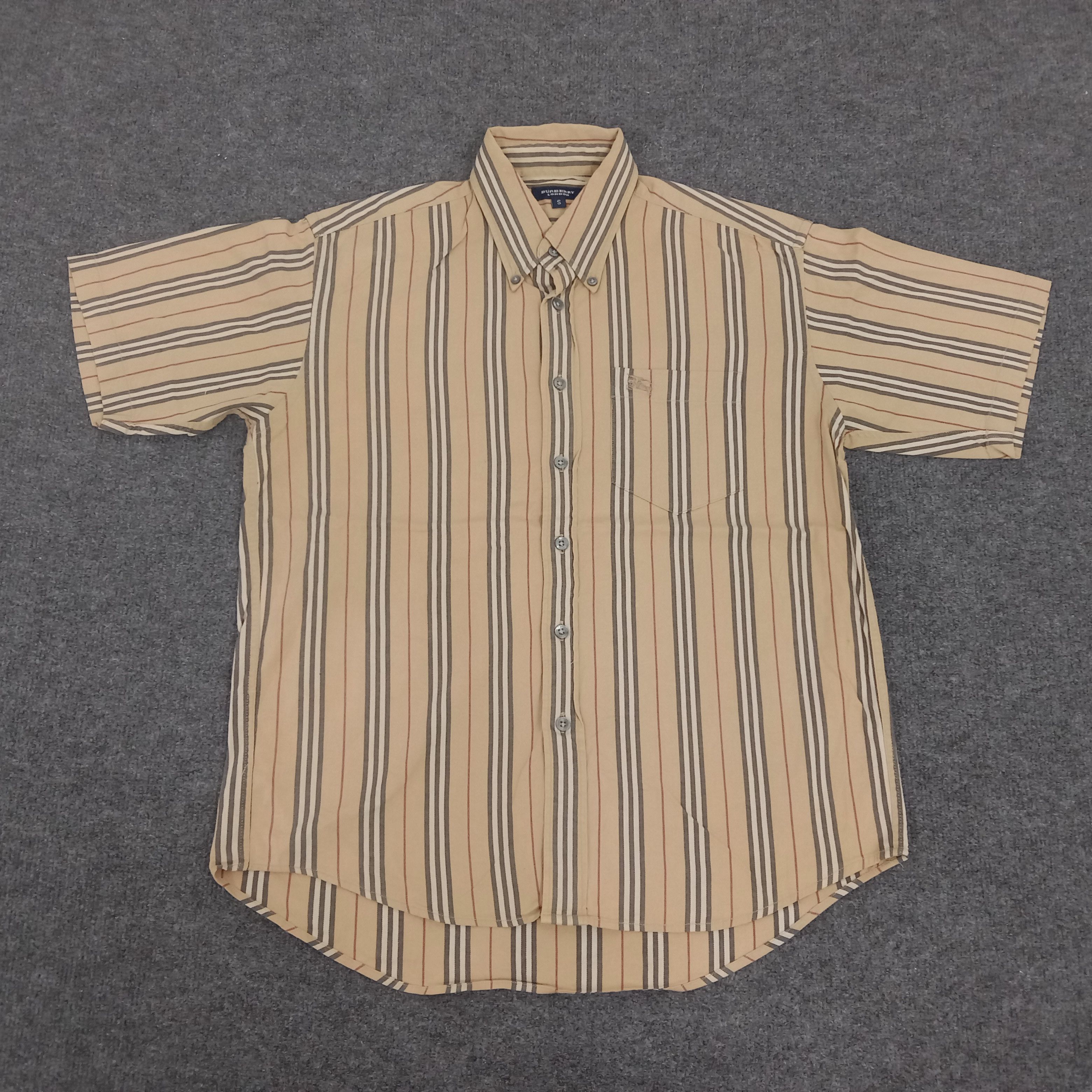 Burberry × Vintage Burberry London Nova Check Stripes Design Shirt Size US M / EU 48-50 / 2 - 1 Thumbnail