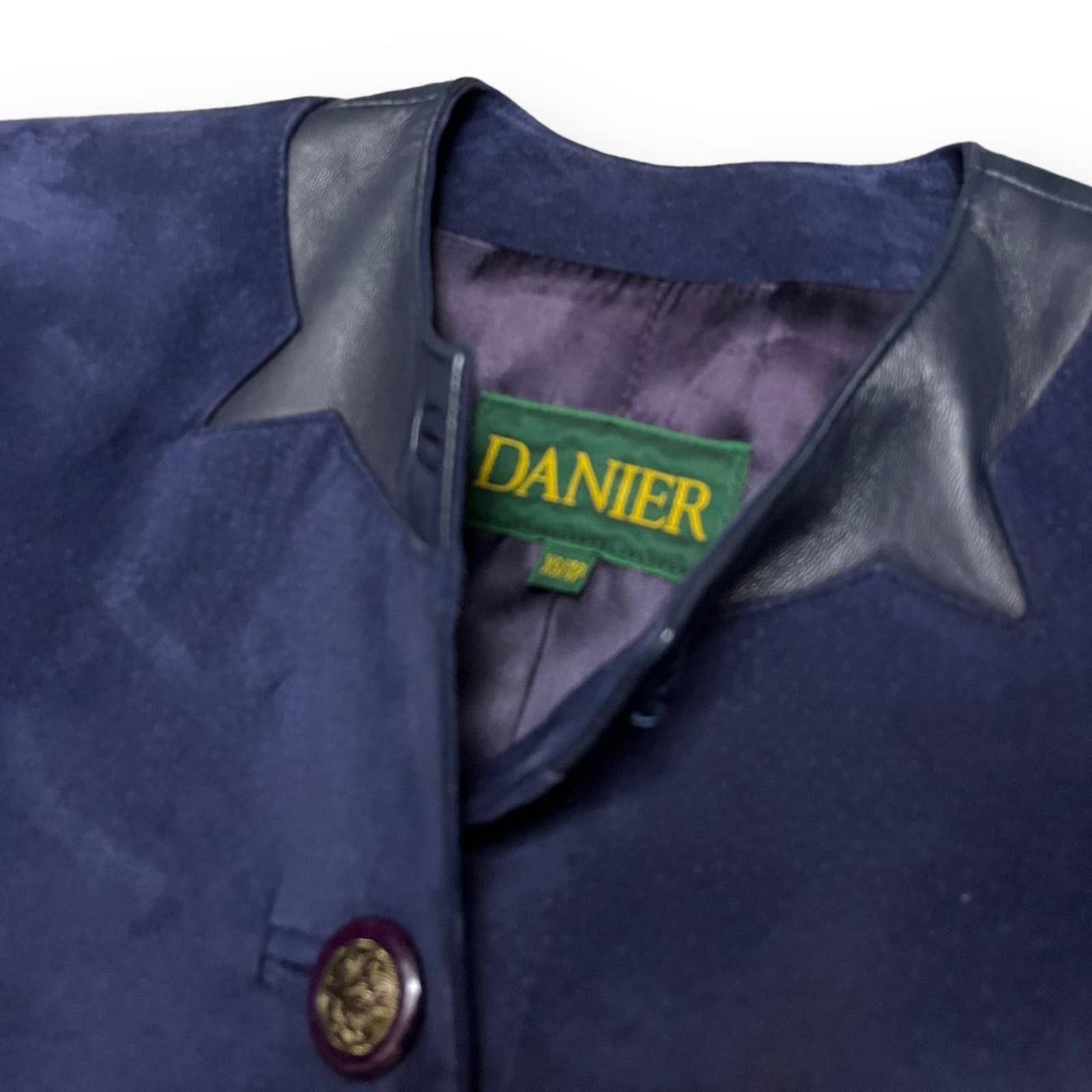 Danier Danier Vintage 90s Genuine LEATHER Luxury Designer Jacket Size XS / US 0-2 / IT 36-38 - 2 Thumbnail