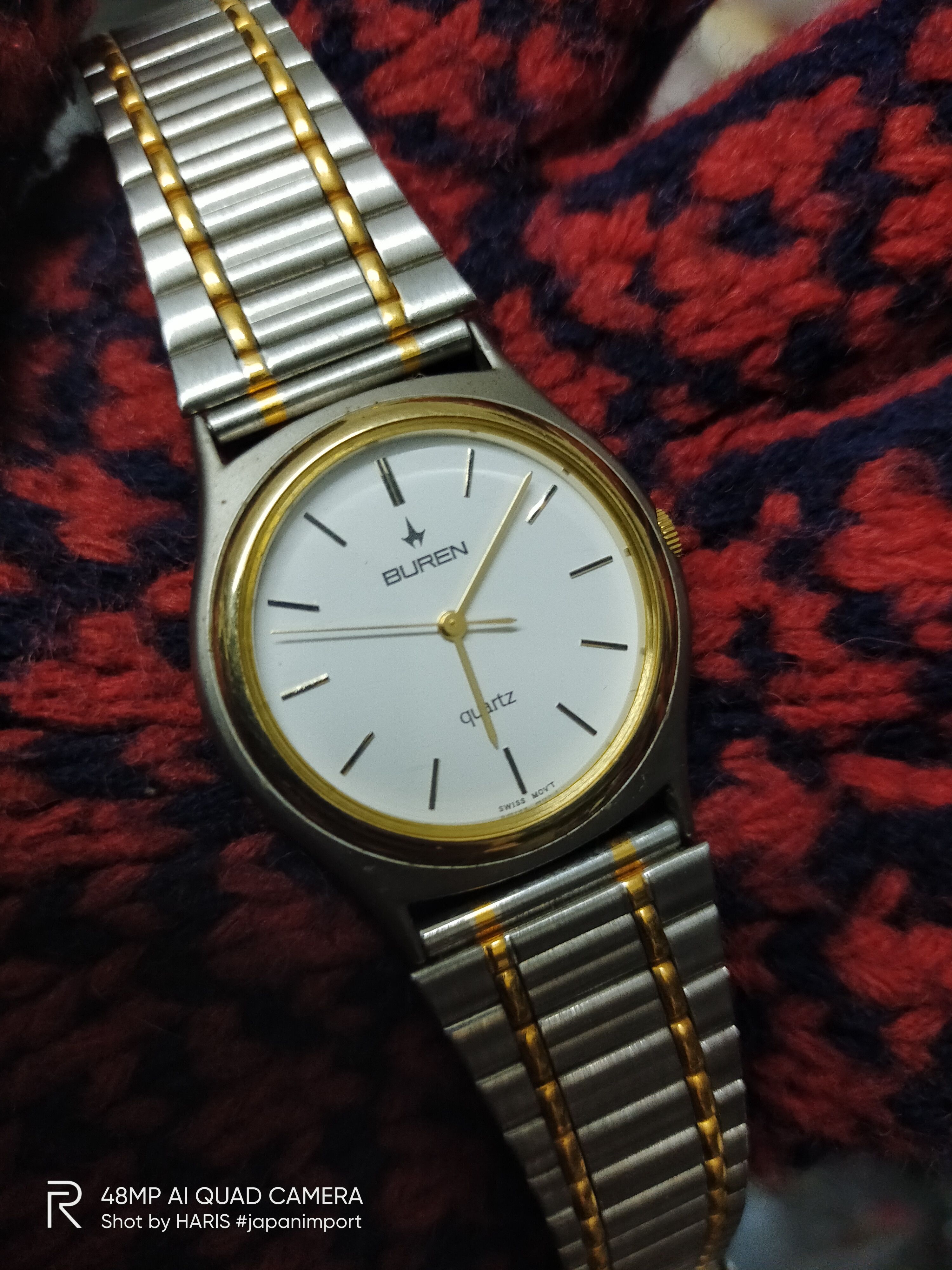 Japanese Brand × Vintage 🔥 RETRO 🔥SWISS "BUREN QUARTZ" WATCH Size ONE SIZE - 1 Thumbnail