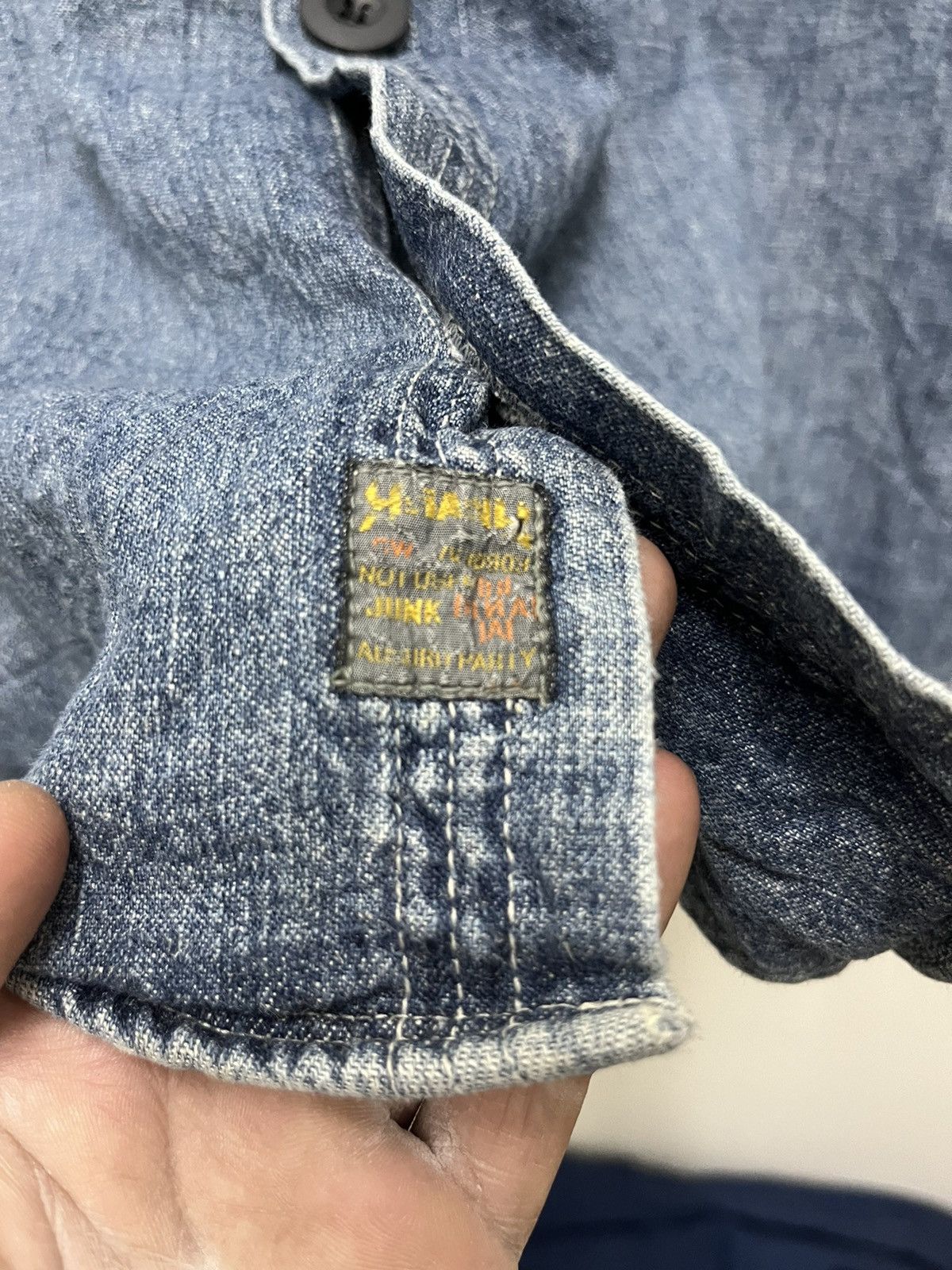Japanese Brand RNA Slang Japan Denim Shirt Size US XL / EU 56 / 4 - 7 Thumbnail