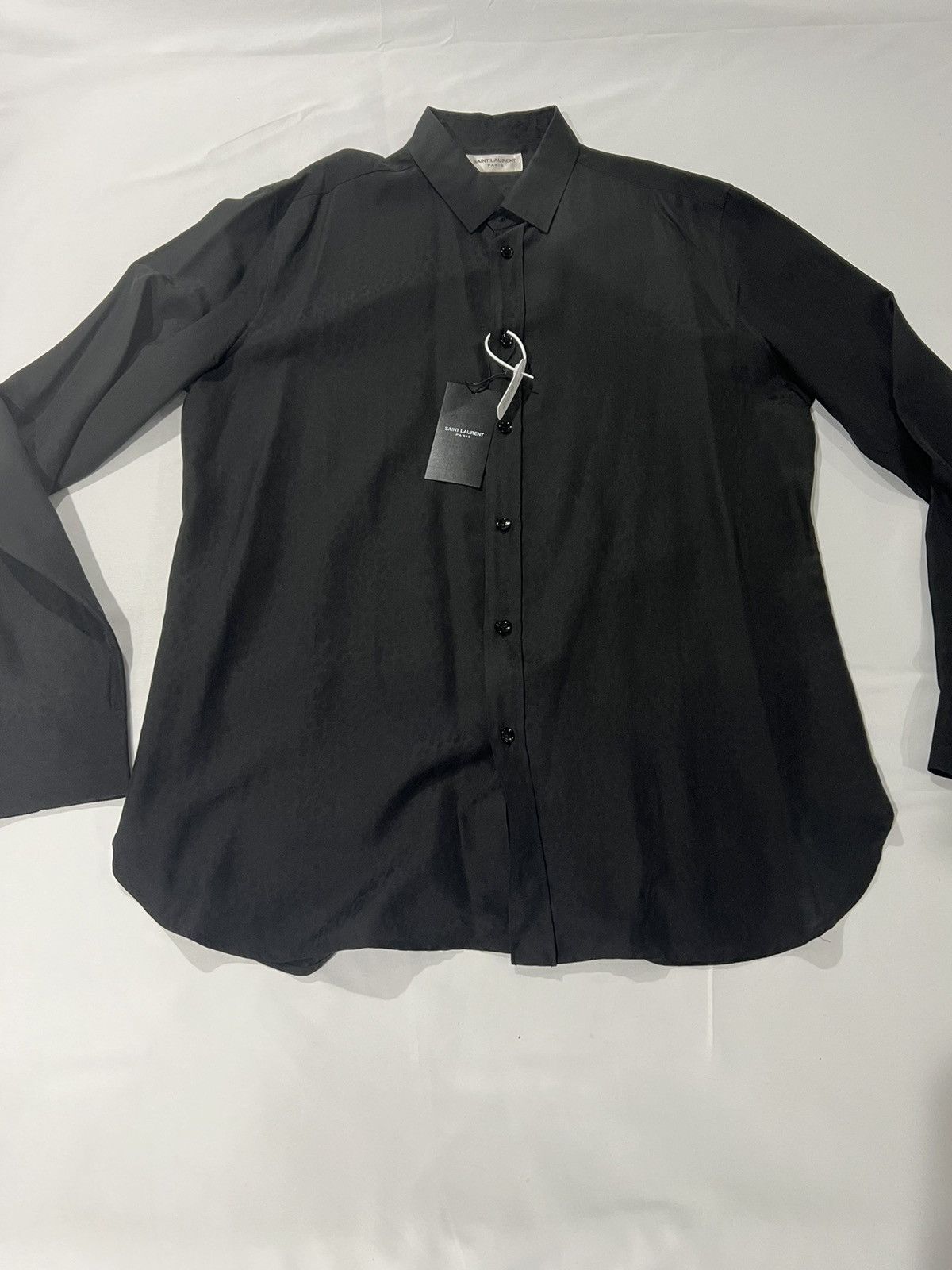 Saint Laurent Paris Saint Laurent Hedi Slimane jacquard shirt. 42/16.5 Size US L / EU 52-54 / 3 - 1 Thumbnail