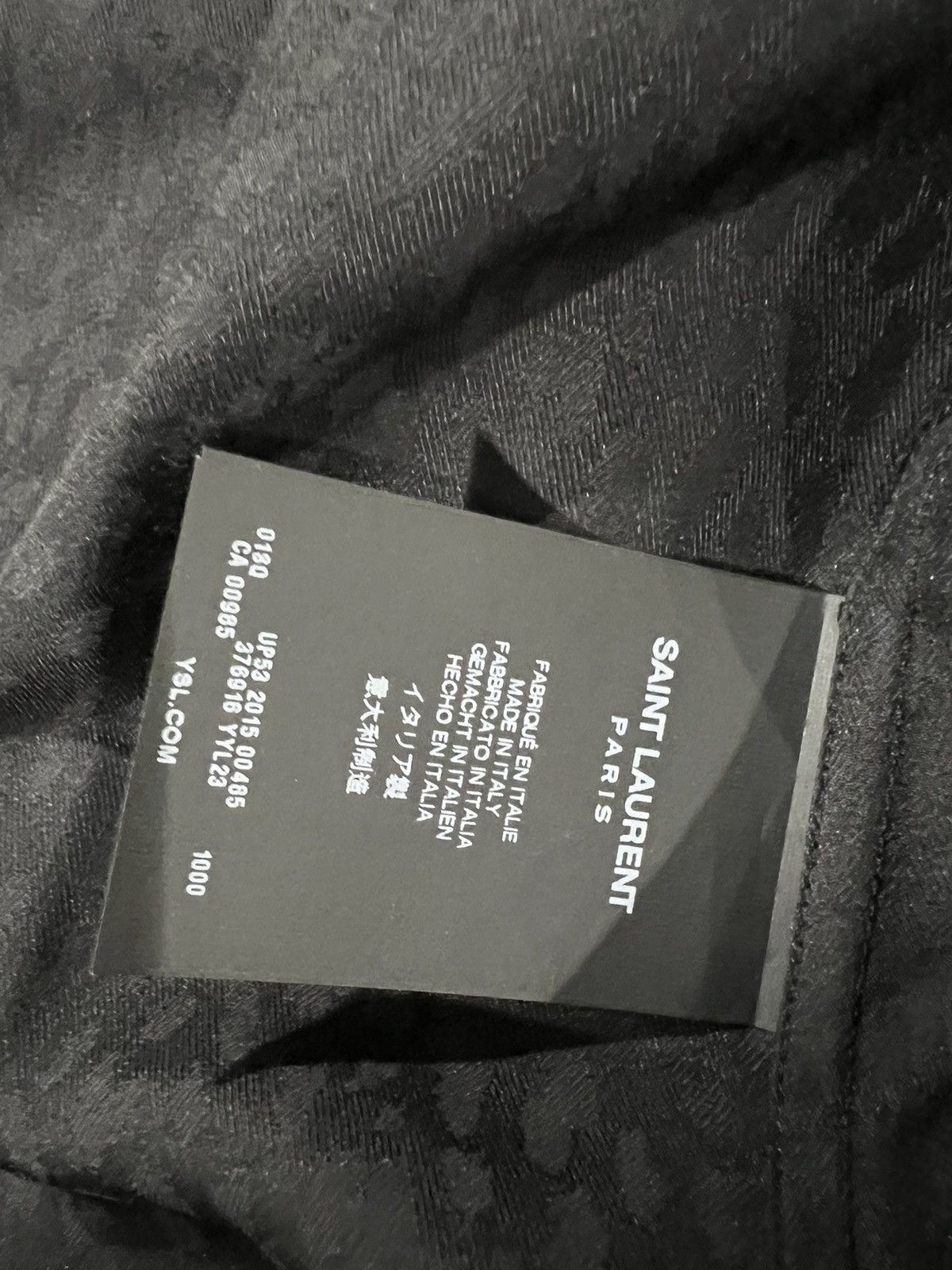 Saint Laurent Paris Saint Laurent Hedi Slimane jacquard shirt. 42/16.5 Size US L / EU 52-54 / 3 - 7 Thumbnail
