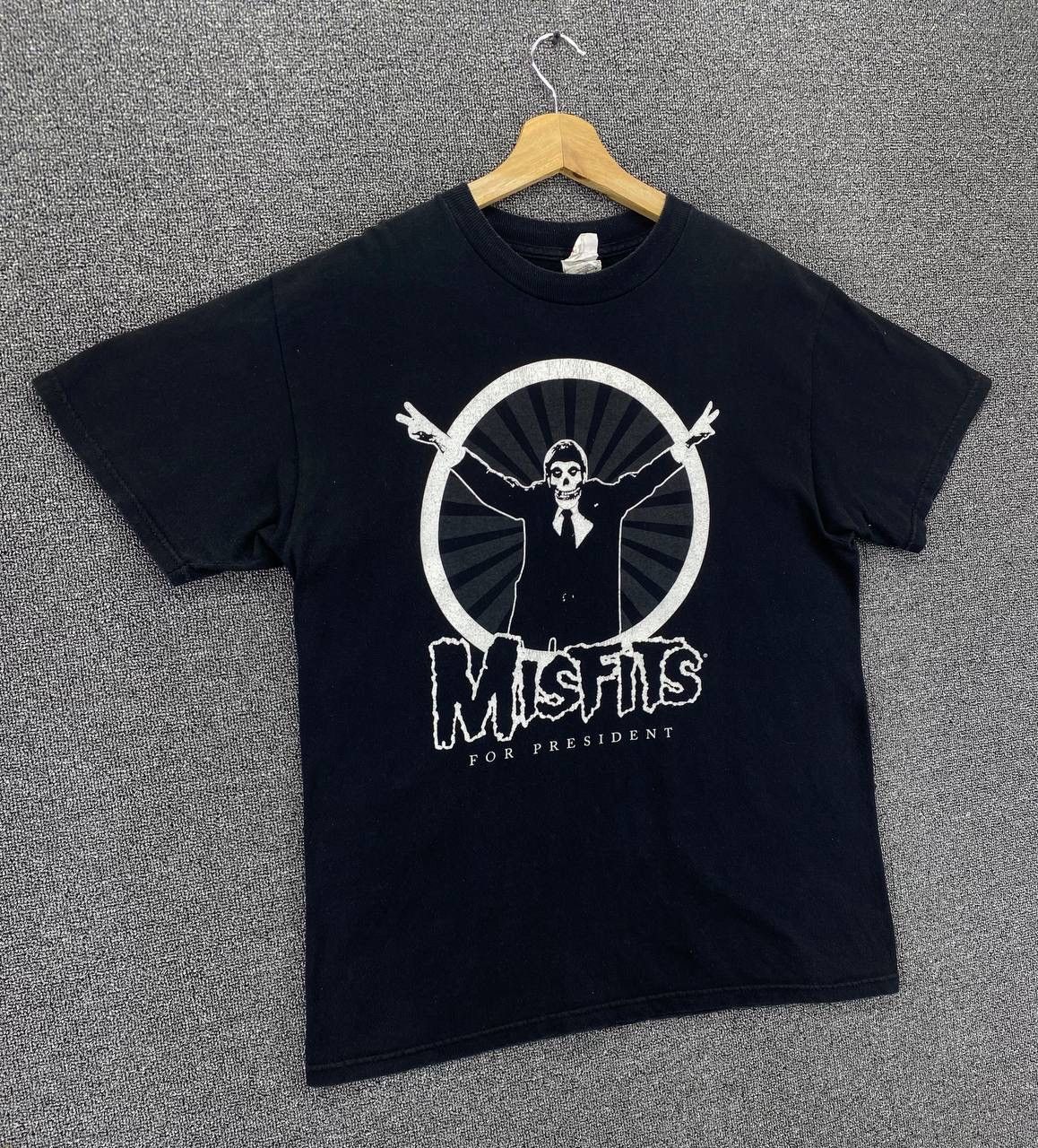 Band Tees Vintage Misfits Punk For President Rock Band Tees T Shirts Size US M / EU 48-50 / 2 - 2 Thumbnail