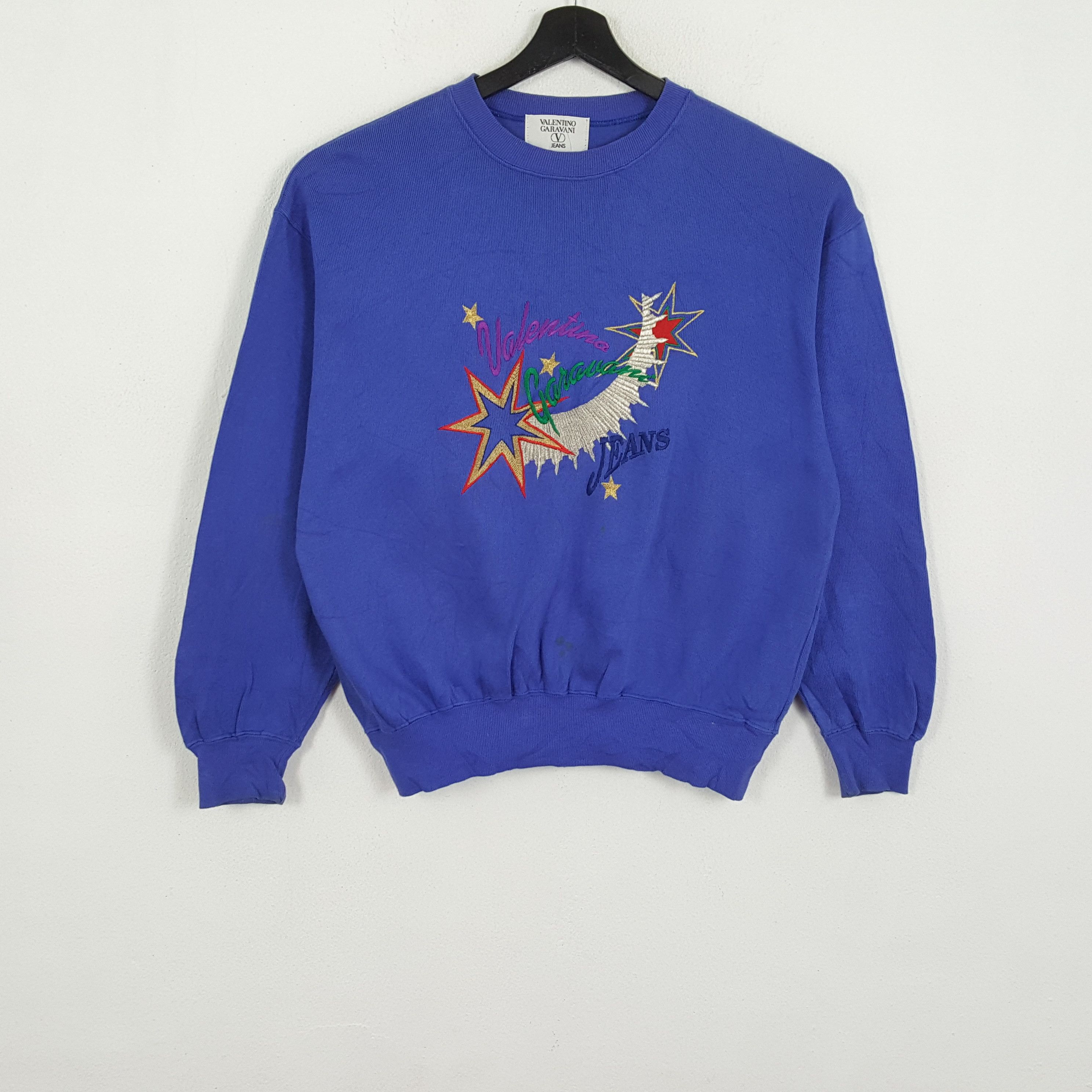 Valentino × Vintage VALENTINO GARAVANI Italian Brand Vintage Sweatshirt Size US M / EU 48-50 / 2 - 1 Thumbnail