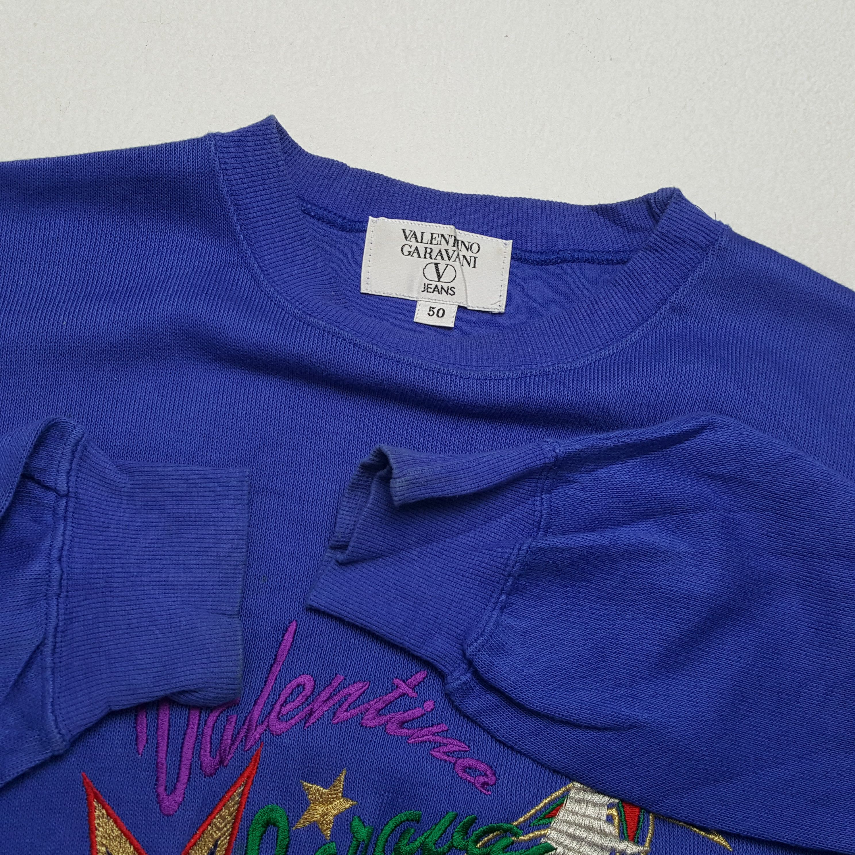 Valentino × Vintage VALENTINO GARAVANI Italian Brand Vintage Sweatshirt Size US M / EU 48-50 / 2 - 8 Thumbnail