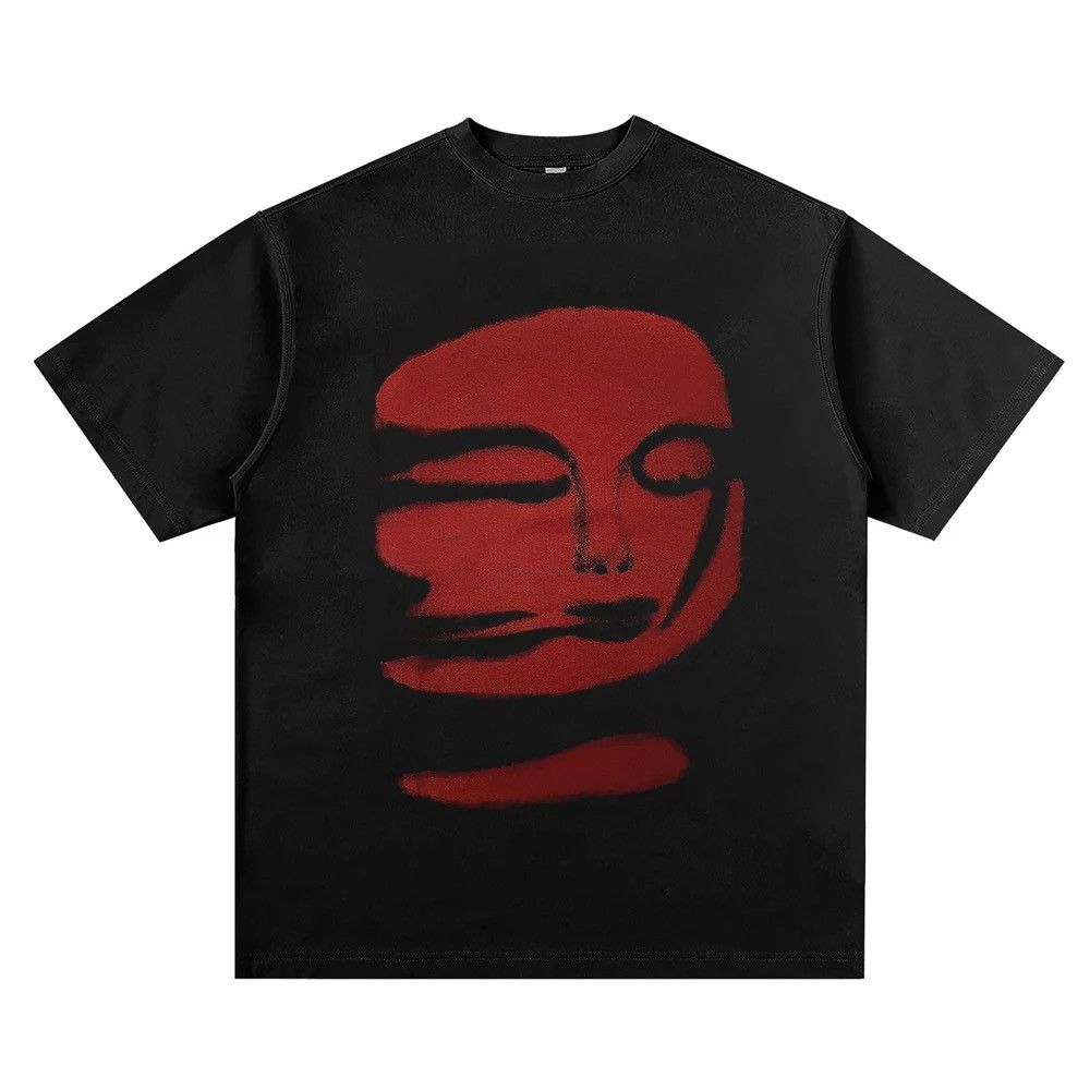 Red Phantom Printed Oversized Tee