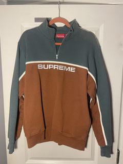 Supreme two tone outlet half zip