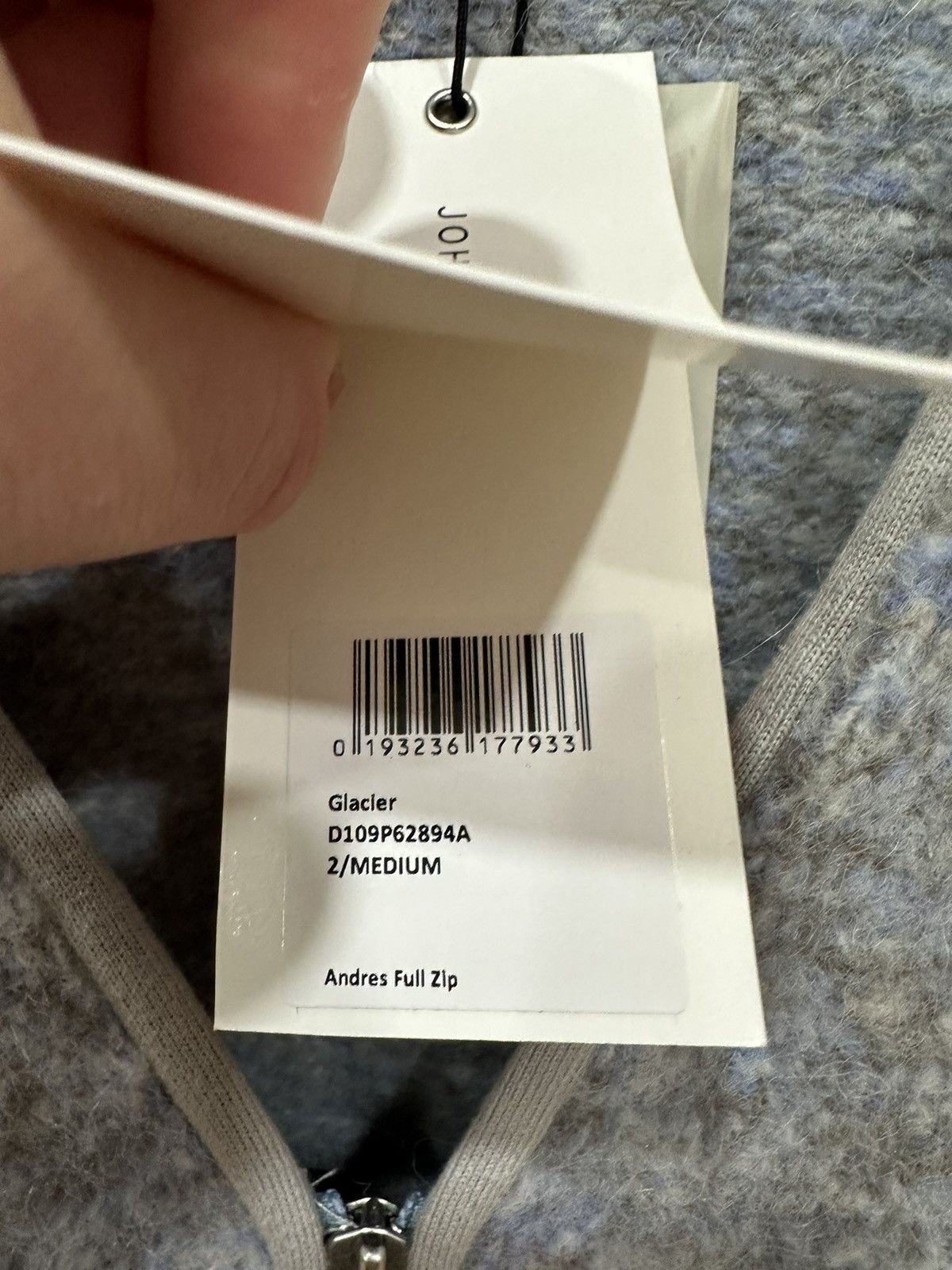 John Elliott John Elliott - Andres Fullzip Cardigan - in Glacier (2/M) Size US M / EU 48-50 / 2 - 3 Thumbnail