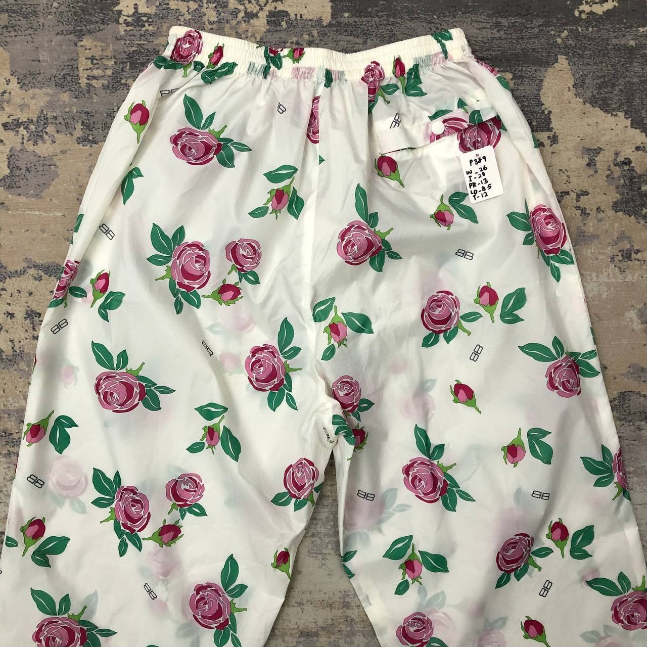 Balenciaga P389 BALENCIAGA SPORTS FLOWER FULLPRINT SEE THROUGHT PANTS Size 30" / US 8 / IT 44 - 4 Thumbnail