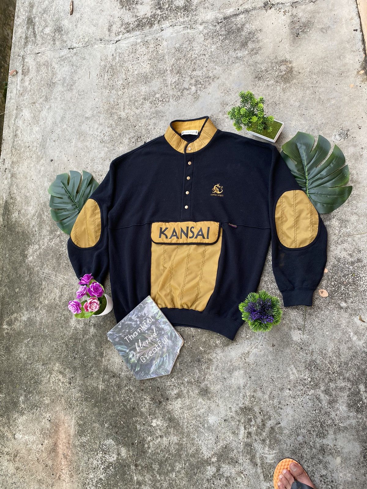 Japanese Brand × Kansai Yamamoto × Vintage Vintage Designer Kansai Yamamoto Anorax Sweatshirt Jumper Size US L / EU 52-54 / 3 - 3 Thumbnail