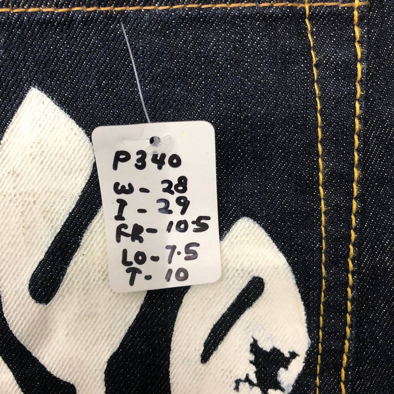 Japanese Brand P340 CO&LU DENIM SELVEDGE JEANS Size US 28 / EU 44 - 9 Thumbnail
