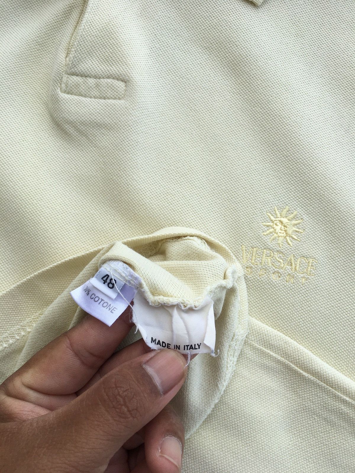 Versace Rare Vintage 90s Versace Polo Shirt Size US M / EU 48-50 / 2 - 11 Thumbnail