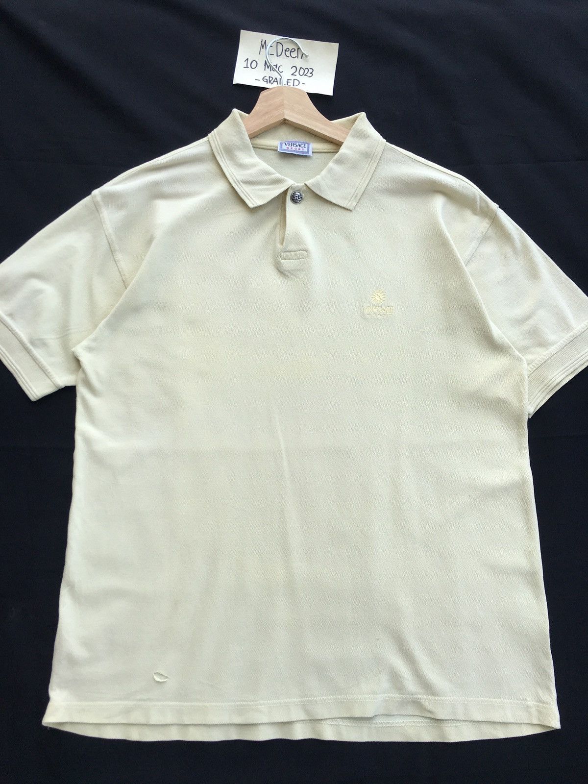Versace Rare Vintage 90s Versace Polo Shirt Size US M / EU 48-50 / 2 - 2 Thumbnail