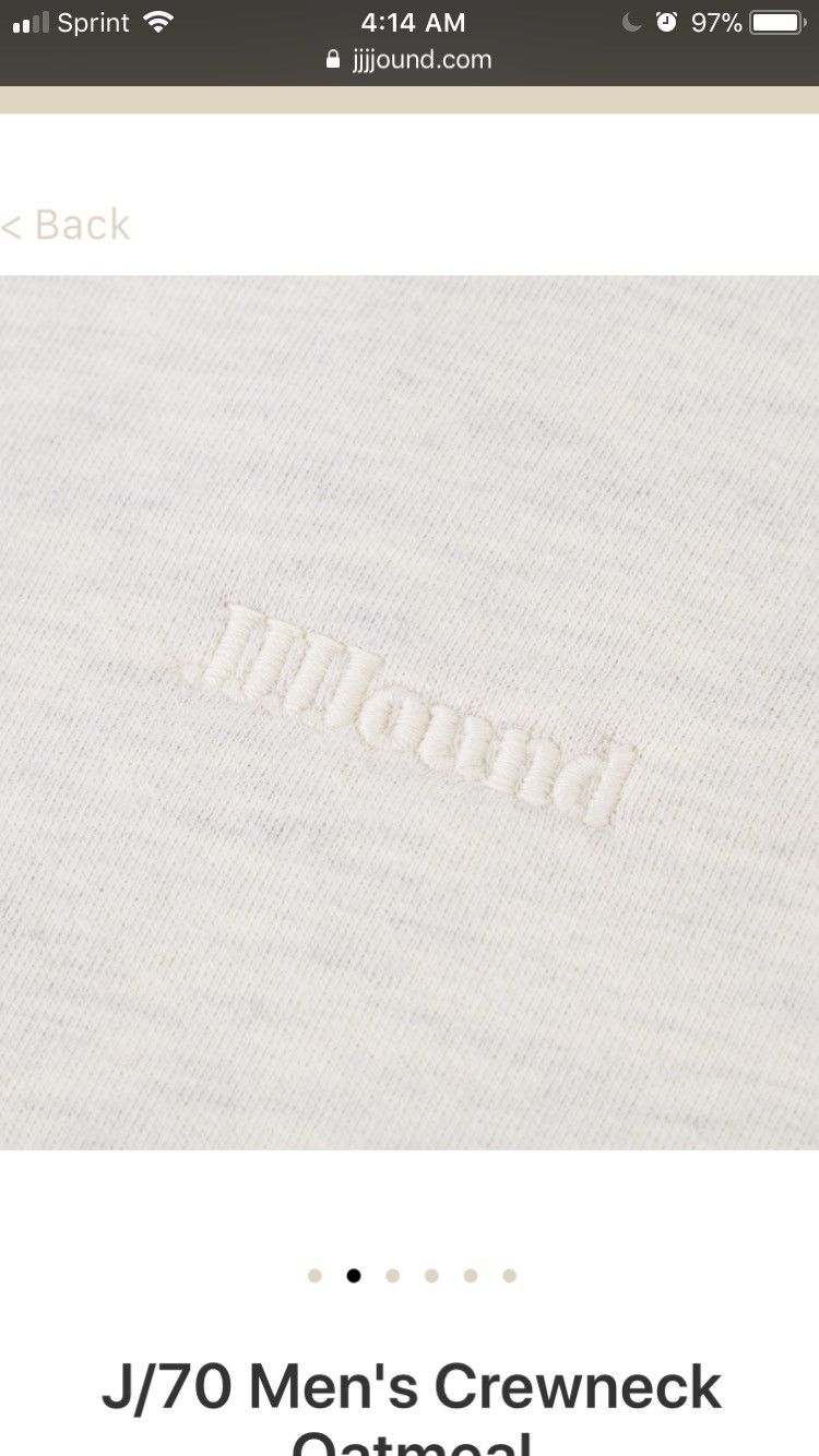 JJJJound 2018 Jjjjound Logo Embroidered Crewneck Size US L / EU 52-54 / 3 - 2 Thumbnail