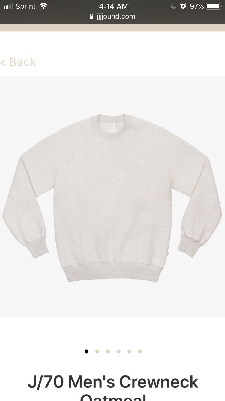 JJJJound 2018 Jjjjound Logo Embroidered Crewneck Size US L / EU 52-54 / 3 - 3 Thumbnail