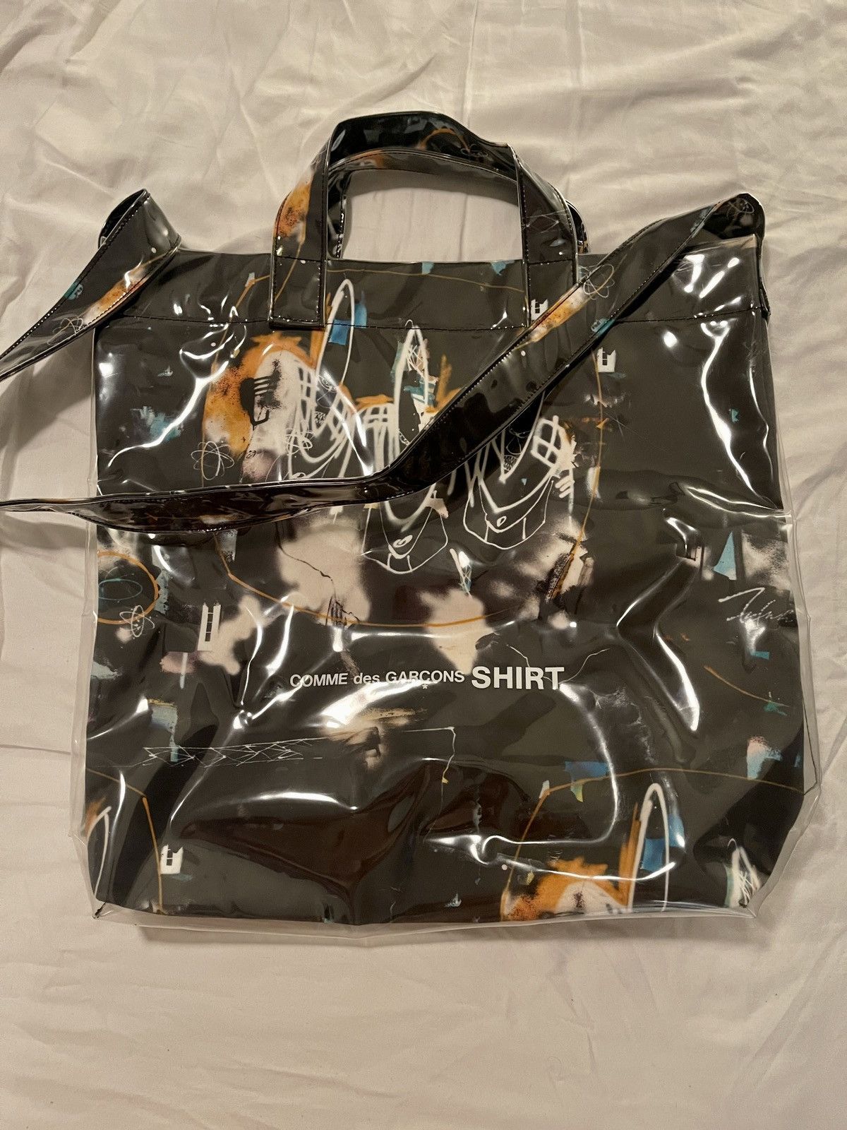 Futura Commes des Garçons SHIRT Futura Print A Tote Bag | Grailed