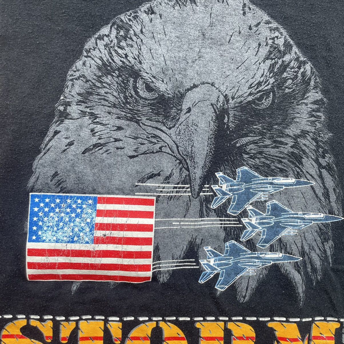 Jerzees × Vintage Vintage 90s Operation Desert Storm Military T Shirt Size US XL / EU 56 / 4 - 4 Thumbnail