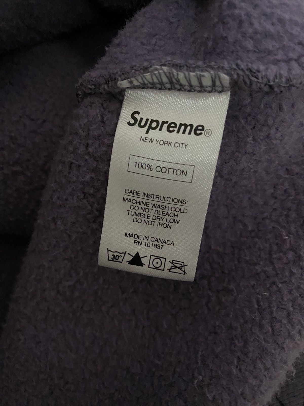 Supreme Supreme Spider Web Purple Hoodie Size US M / EU 48-50 / 2 - 3 Thumbnail