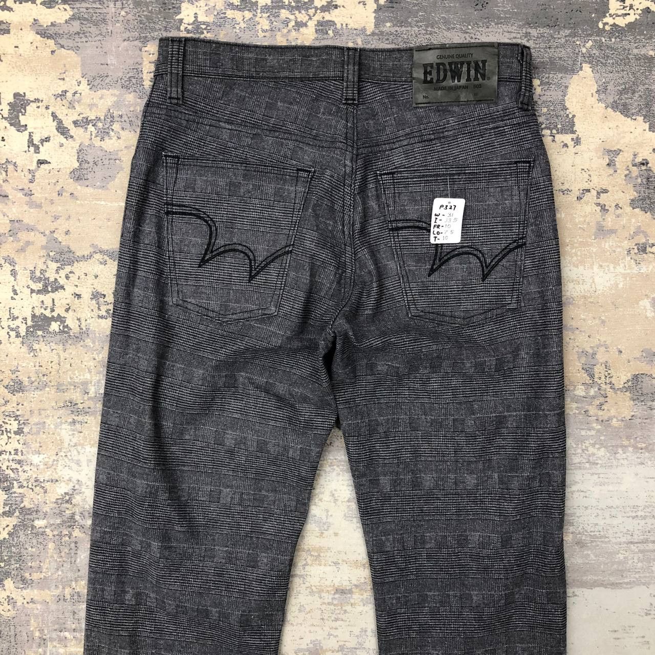 Edwin P327 EDWIN HOUNDSTOOTH SKINNY DENIM PANTS Size US 31 - 4 Thumbnail