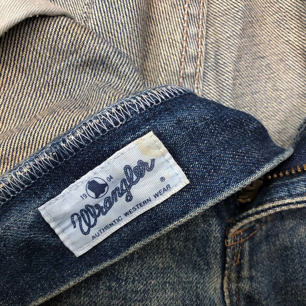 Wrangler P300 VTG WRANGLER BLUE BELL RIPPED JEANS Size US 32 / EU 48 - 6 Thumbnail