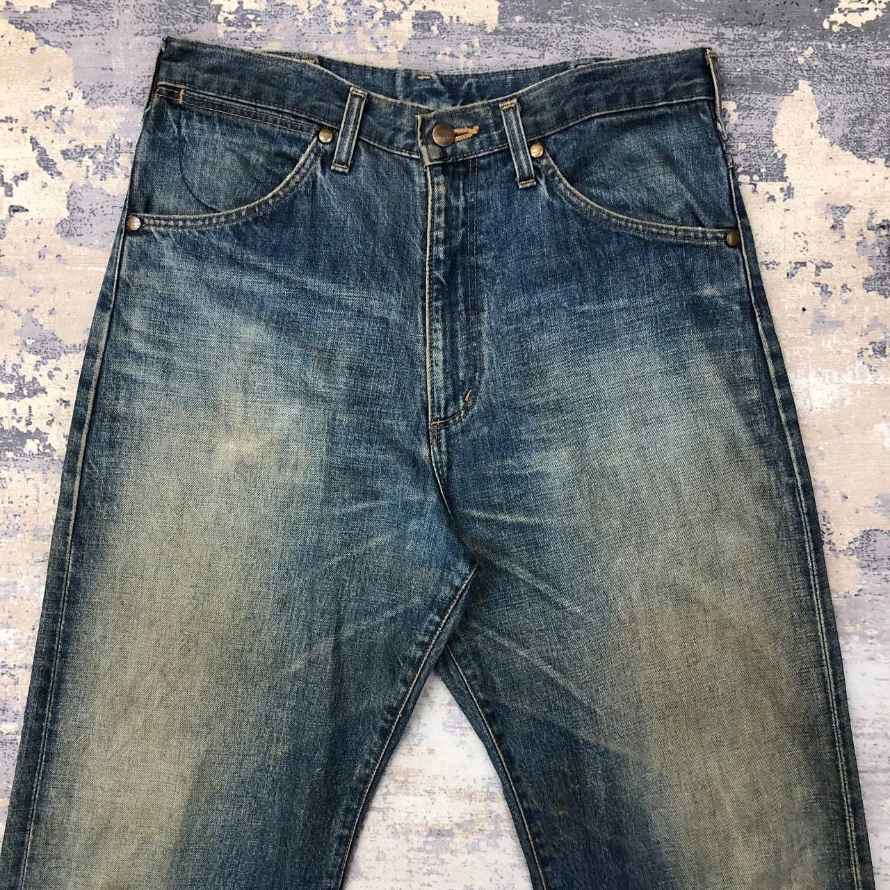 Wrangler P300 VTG WRANGLER BLUE BELL RIPPED JEANS Size US 32 / EU 48 - 3 Thumbnail