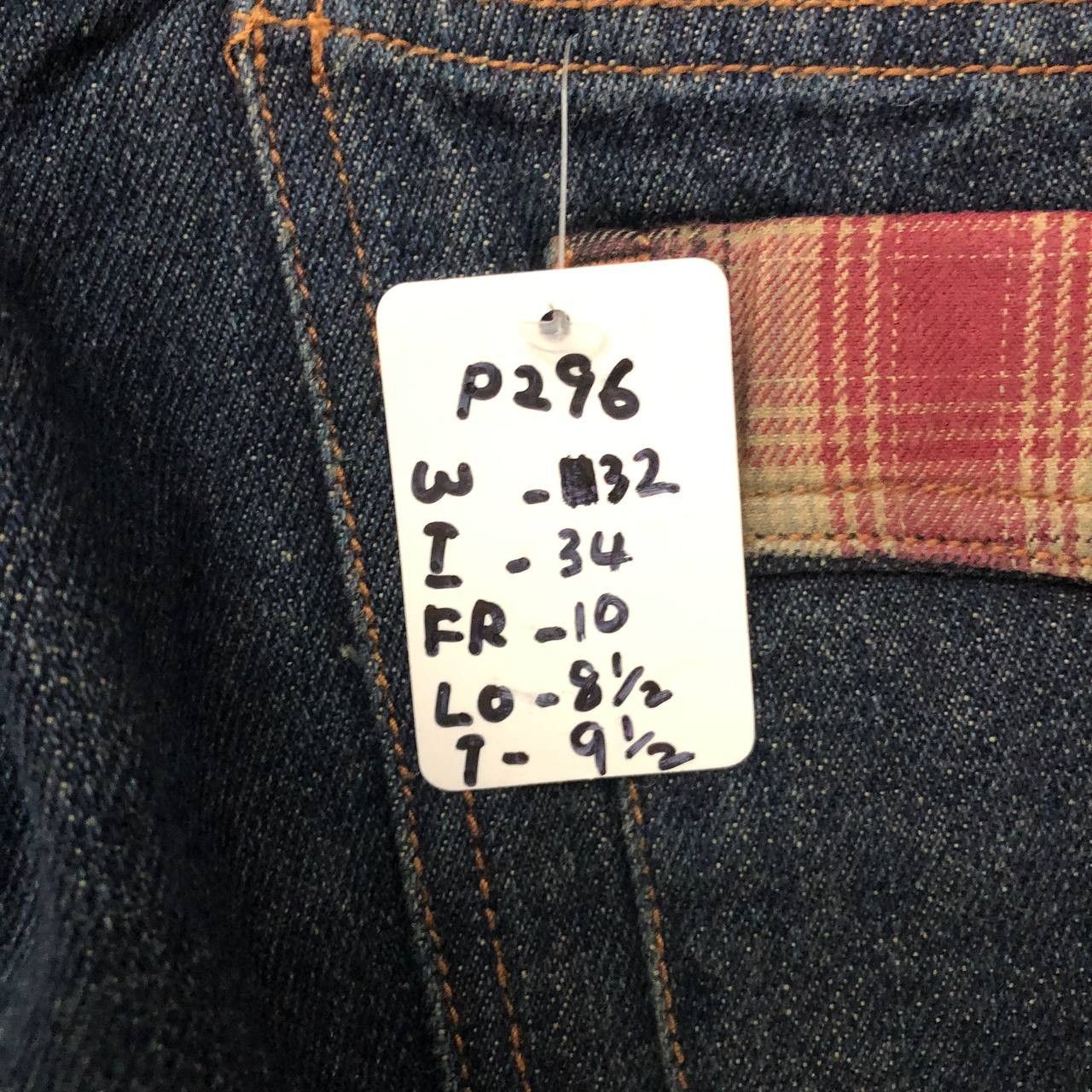 Japanese Brand P296 DOUBLEFOCUS FLARED DOUBLE WAIST JEANS Size US 32 / EU 48 - 10 Thumbnail