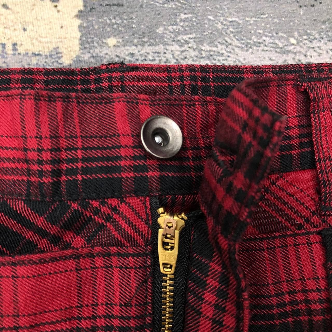 Japanese Brand × Seditionaries P292 DOUBLE FOCUS TARTAN FLARED DOUBLE WAIST CARGO PANTS Size US 34 / EU 50 - 6 Thumbnail