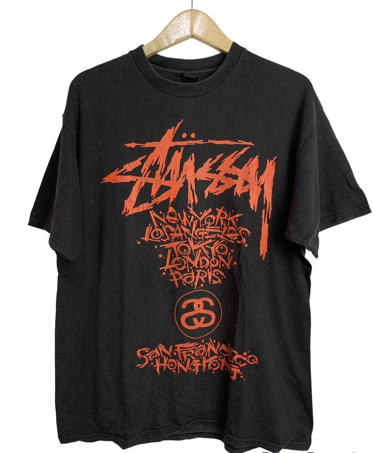 Stussy on sale Tee 20th Anniversary BLACK Vintage