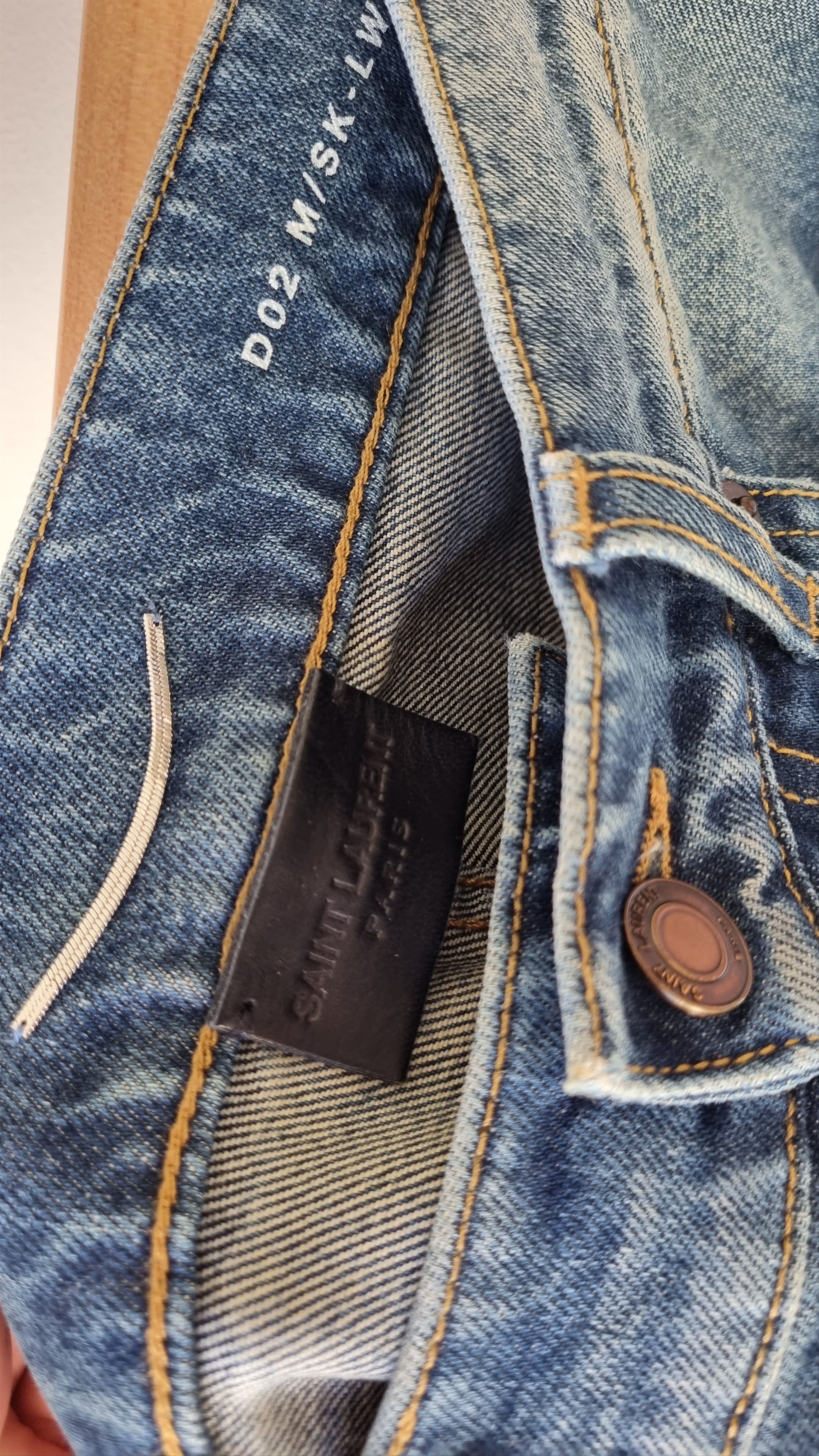 Saint Laurent Paris D02 Blue Denim Jeans