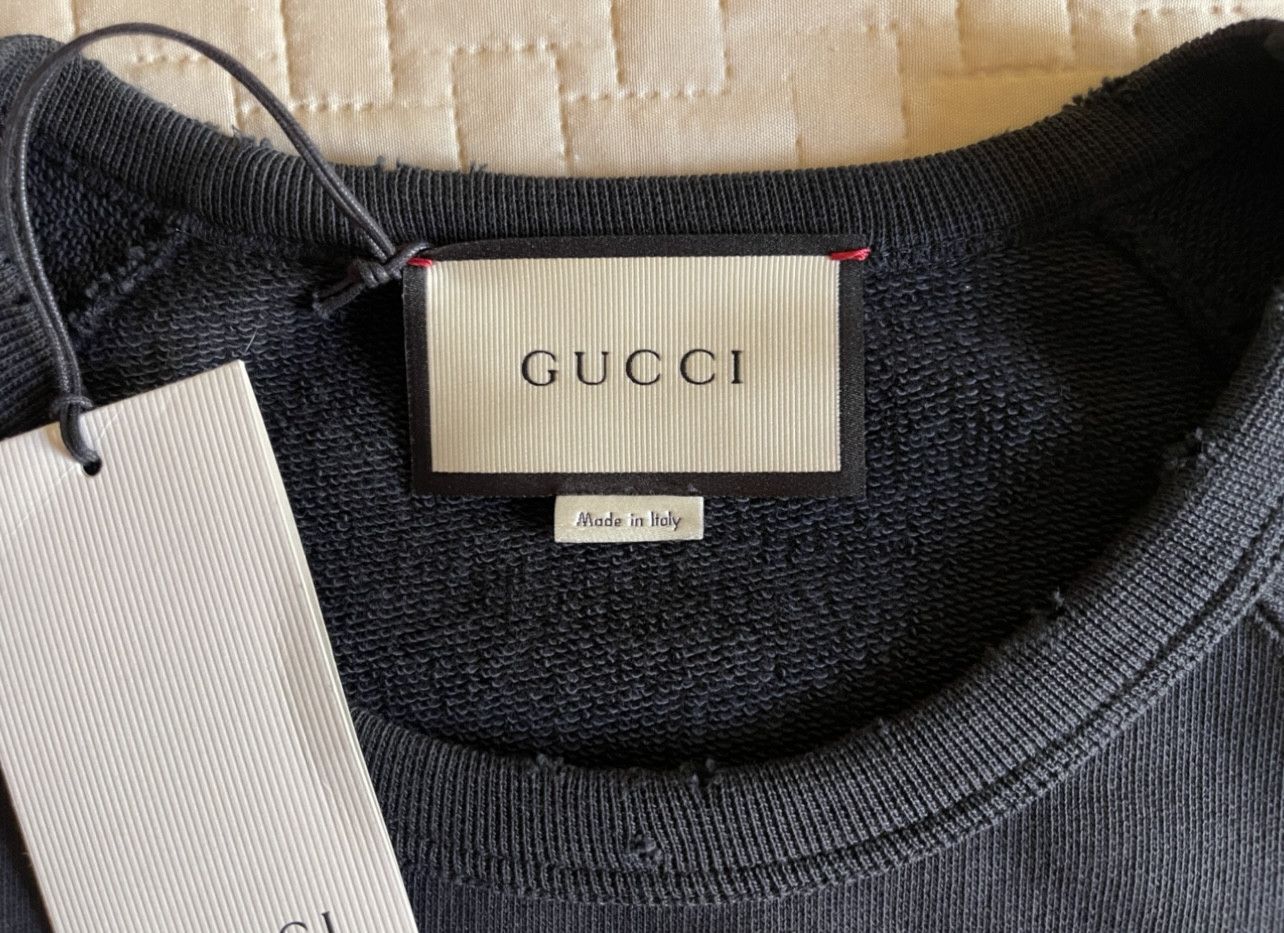 Gucci Gucci sweatshirt L’aveugle par amour black M9/10 STONEWASHED Size US M / EU 48-50 / 2 - 12 Thumbnail