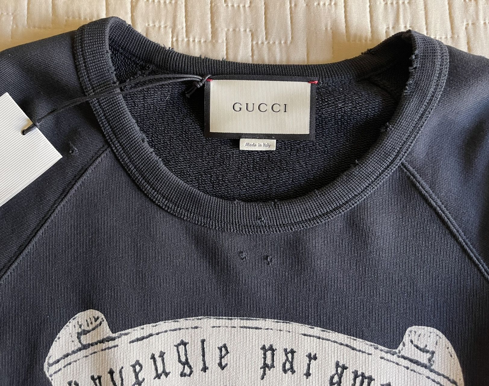 Gucci Gucci sweatshirt L’aveugle par amour black M9/10 STONEWASHED Size US M / EU 48-50 / 2 - 13 Thumbnail