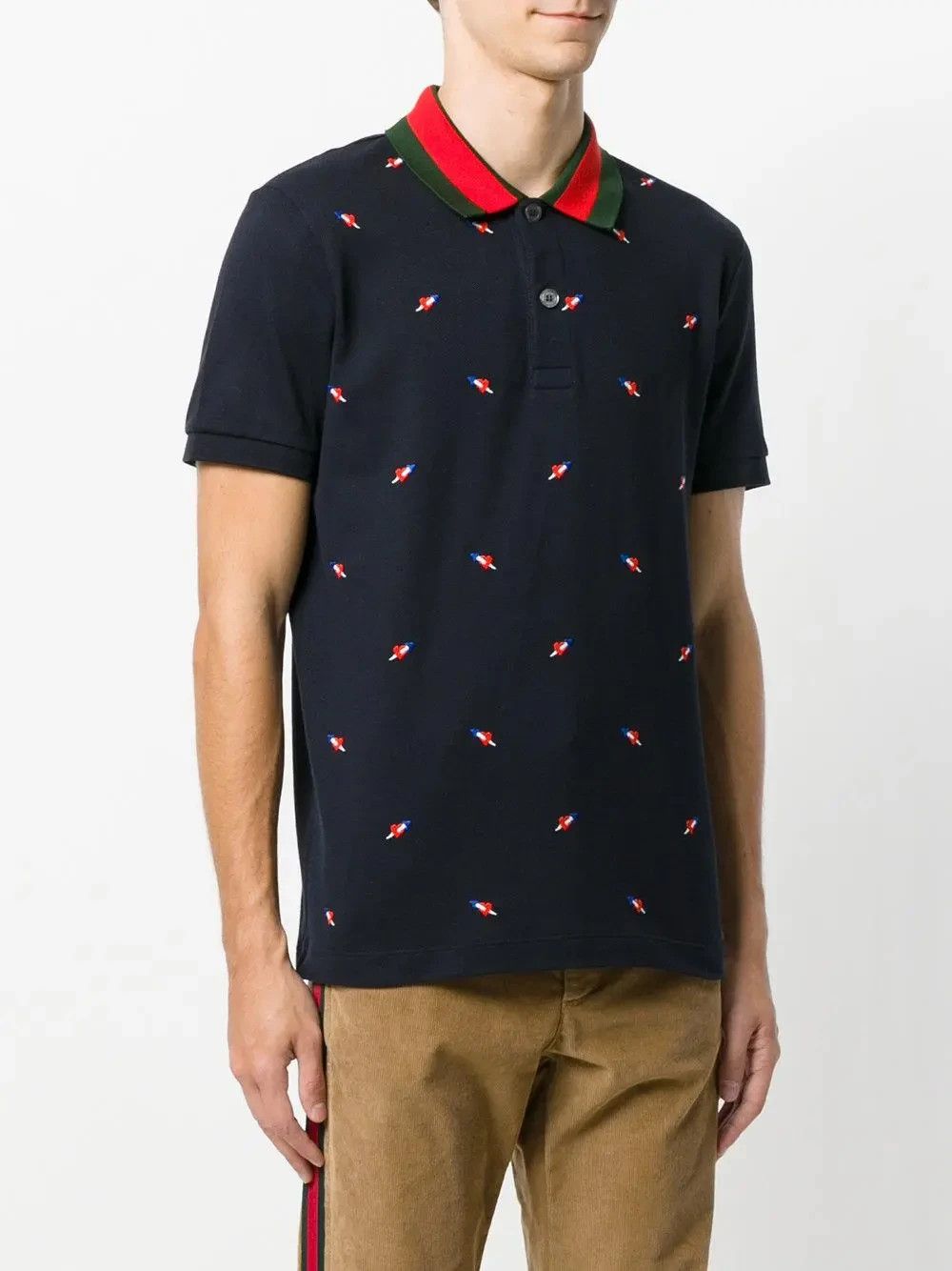 Gucci EMBROIDERED HEART POLO PIERCED HEARTS Size US L / EU 52-54 / 3 - 1 Thumbnail