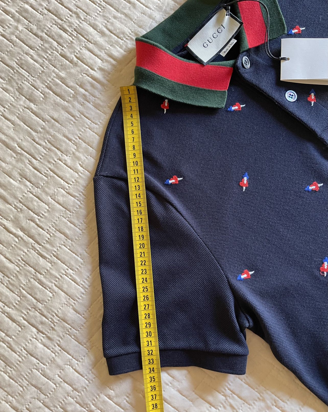 Gucci EMBROIDERED HEART POLO PIERCED HEARTS Size US L / EU 52-54 / 3 - 5 Thumbnail