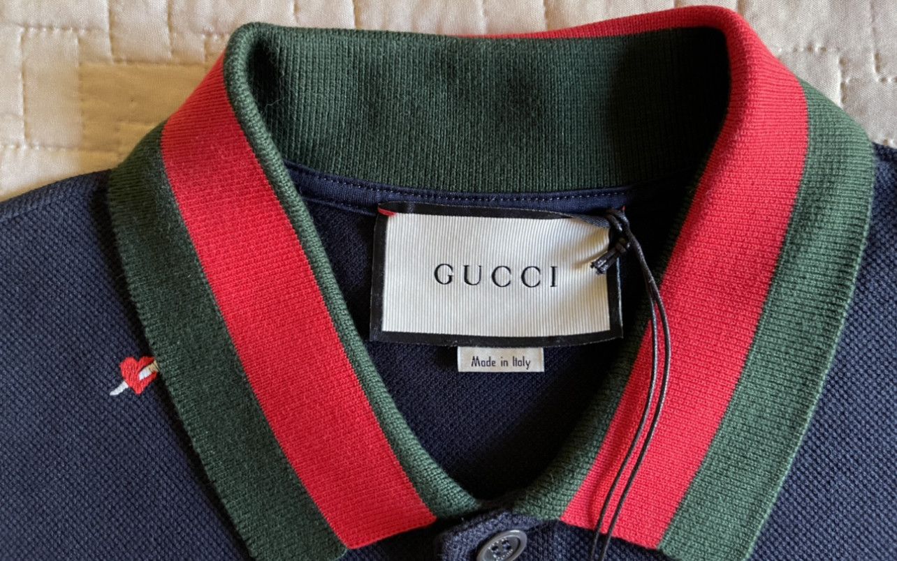 Gucci EMBROIDERED HEART POLO PIERCED HEARTS Size US L / EU 52-54 / 3 - 8 Thumbnail