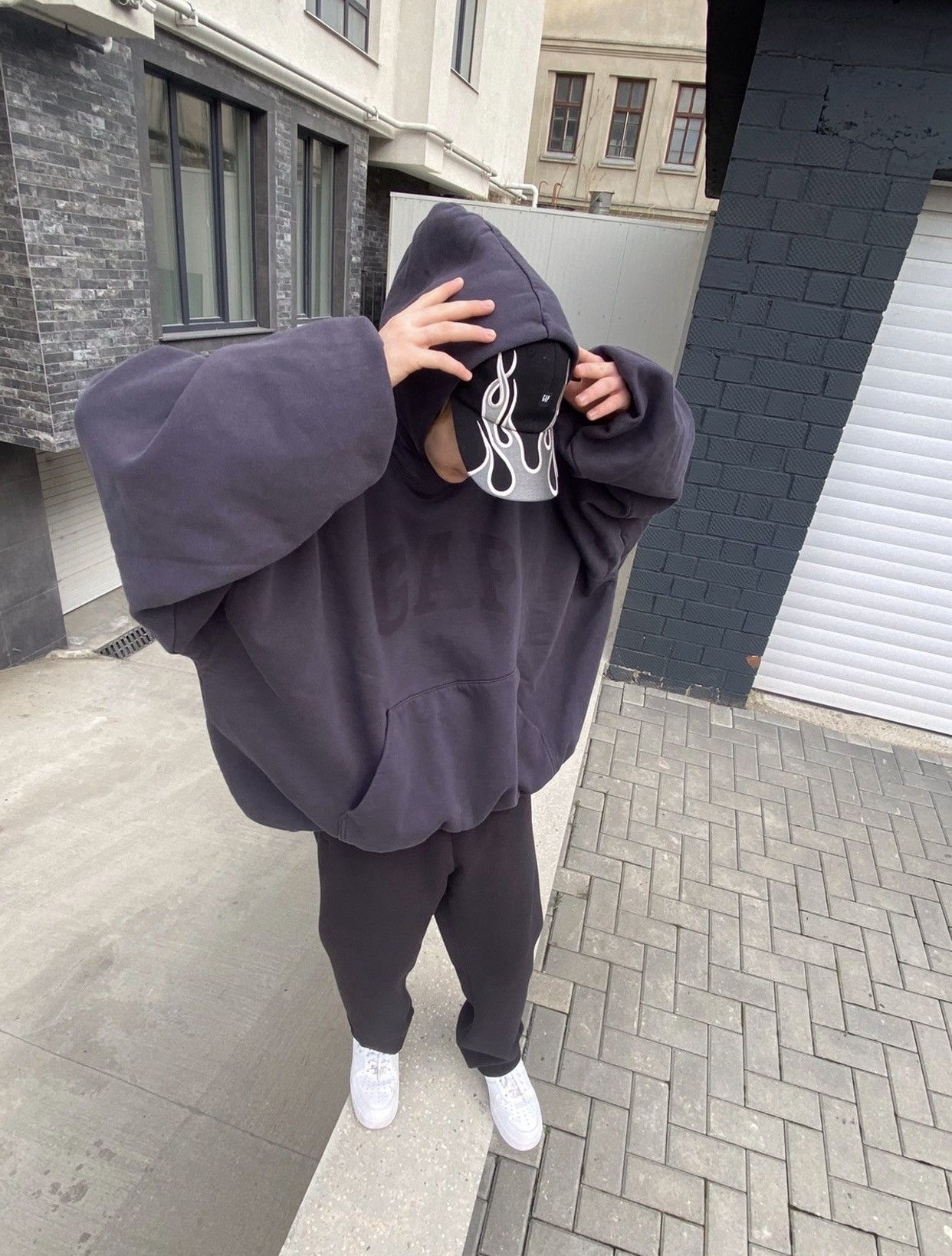 Gap YEEZY GAP BALENCIAGA DOVE HOODIE | Grailed