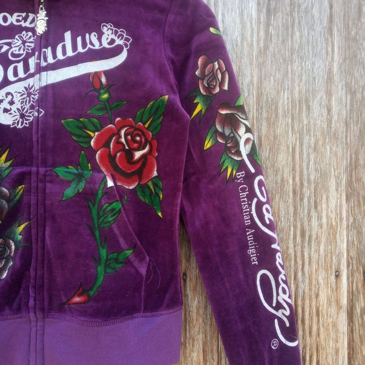 Christian Audigier Motive Tradition Japan Fleece Tattoo Gangsta Hoodie Size US XS / EU 42 / 0 - 6 Thumbnail