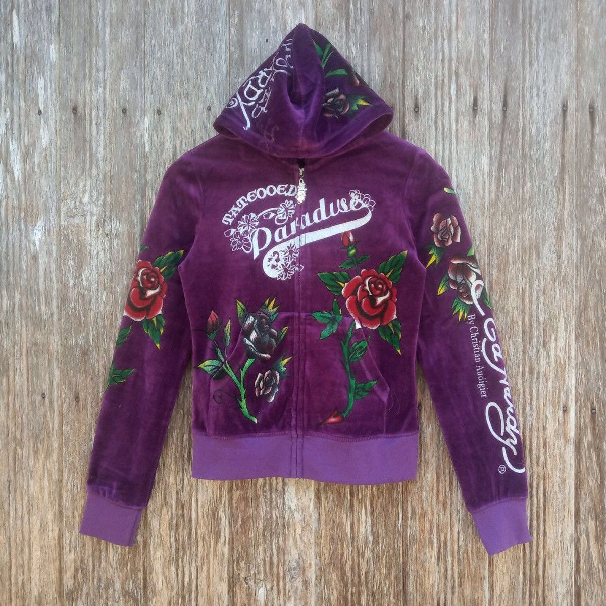 Christian Audigier Motive Tradition Japan Fleece Tattoo Gangsta Hoodie Size US XS / EU 42 / 0 - 2 Thumbnail