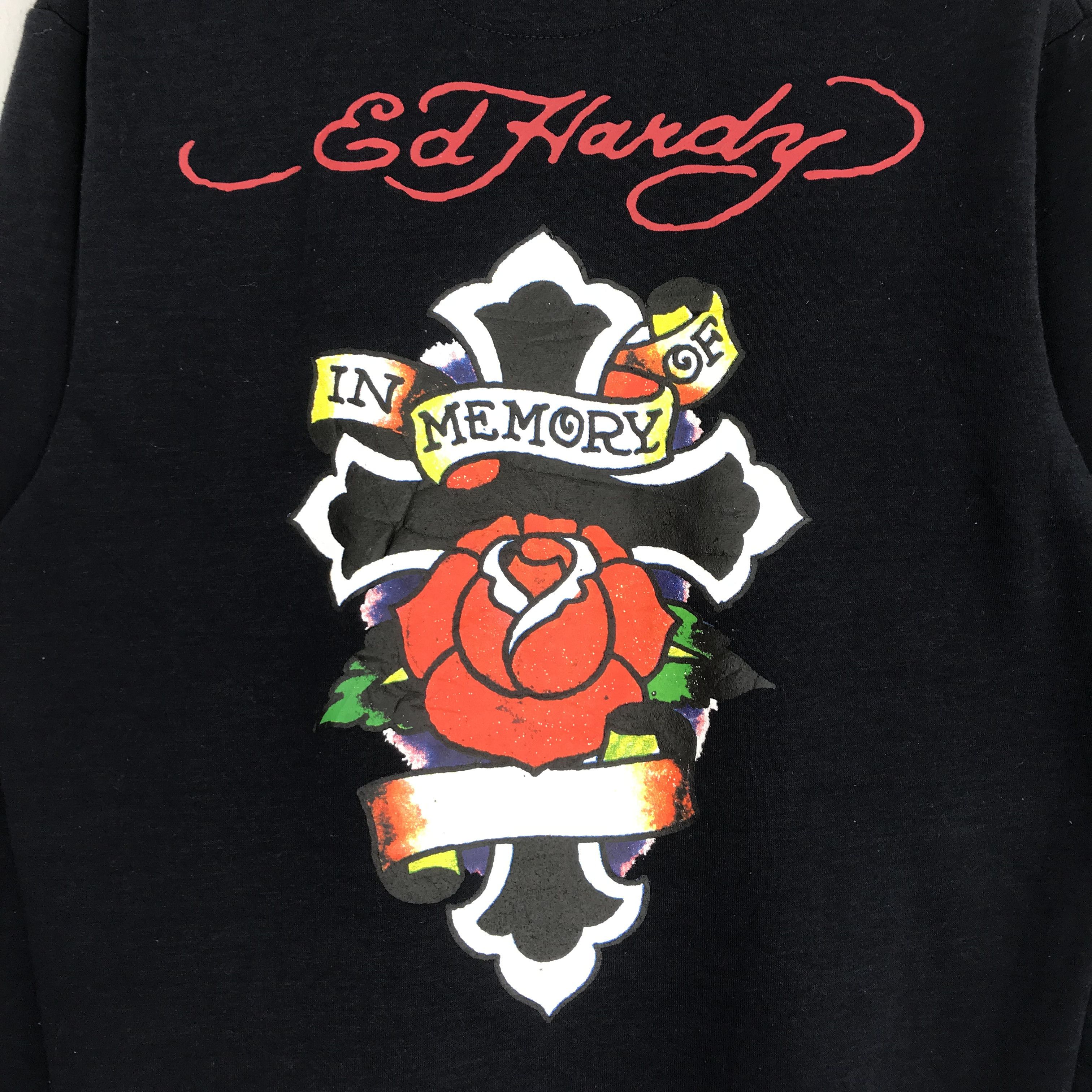 Christian Audigier Ed Hardy Christian Audigier In Memory Tattoo Flower Sweater Size US M / EU 48-50 / 2 - 5 Thumbnail