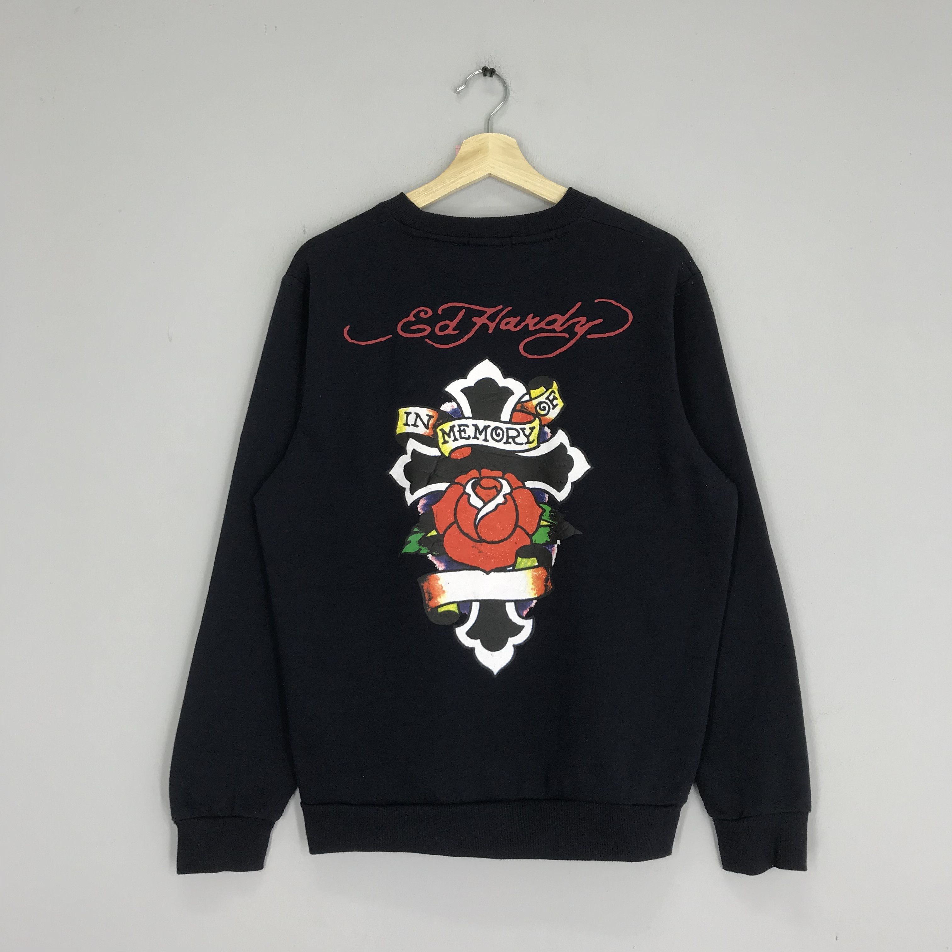 Christian Audigier Ed Hardy Christian Audigier In Memory Tattoo Flower Sweater Size US M / EU 48-50 / 2 - 1 Thumbnail
