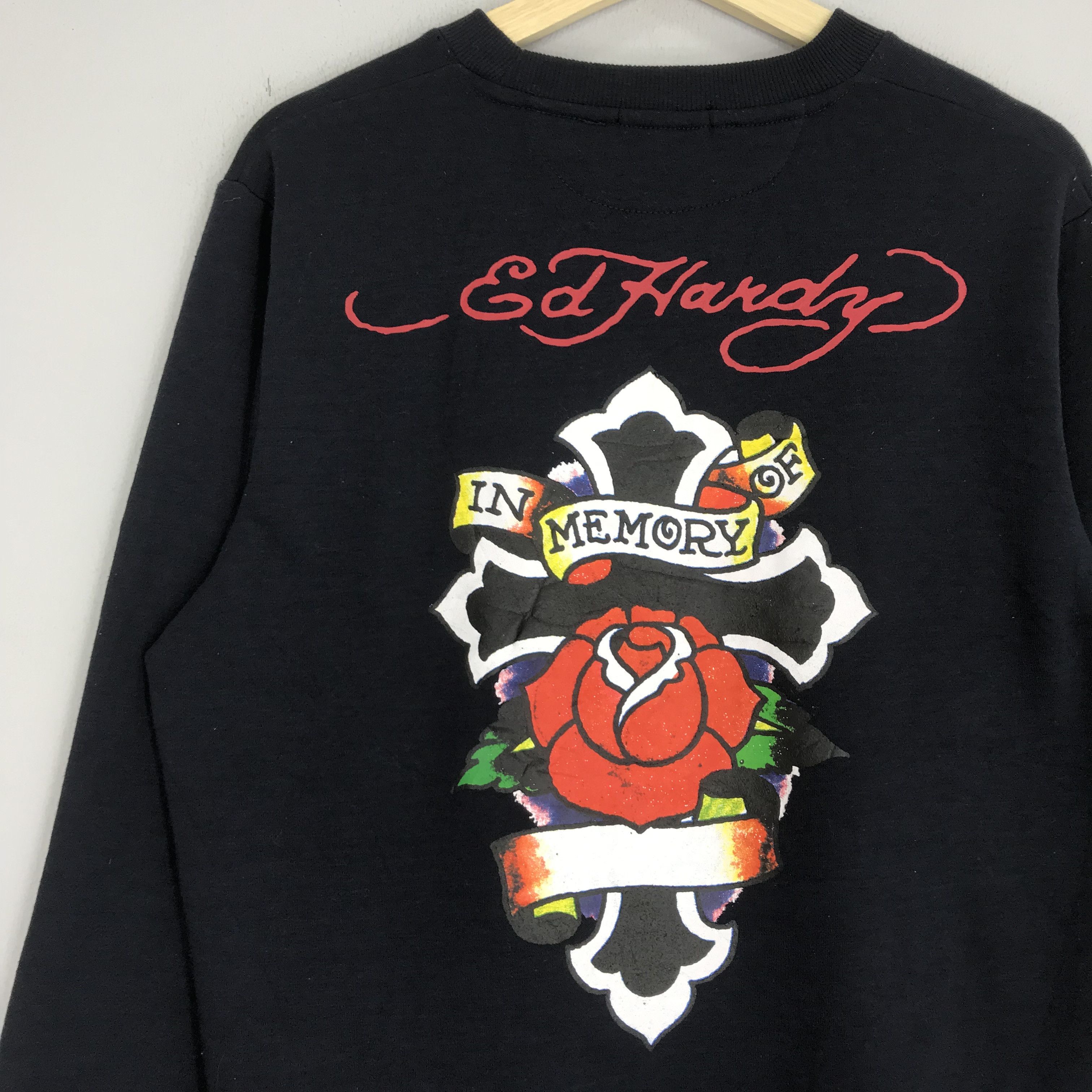 Christian Audigier Ed Hardy Christian Audigier In Memory Tattoo Flower Sweater Size US M / EU 48-50 / 2 - 4 Thumbnail