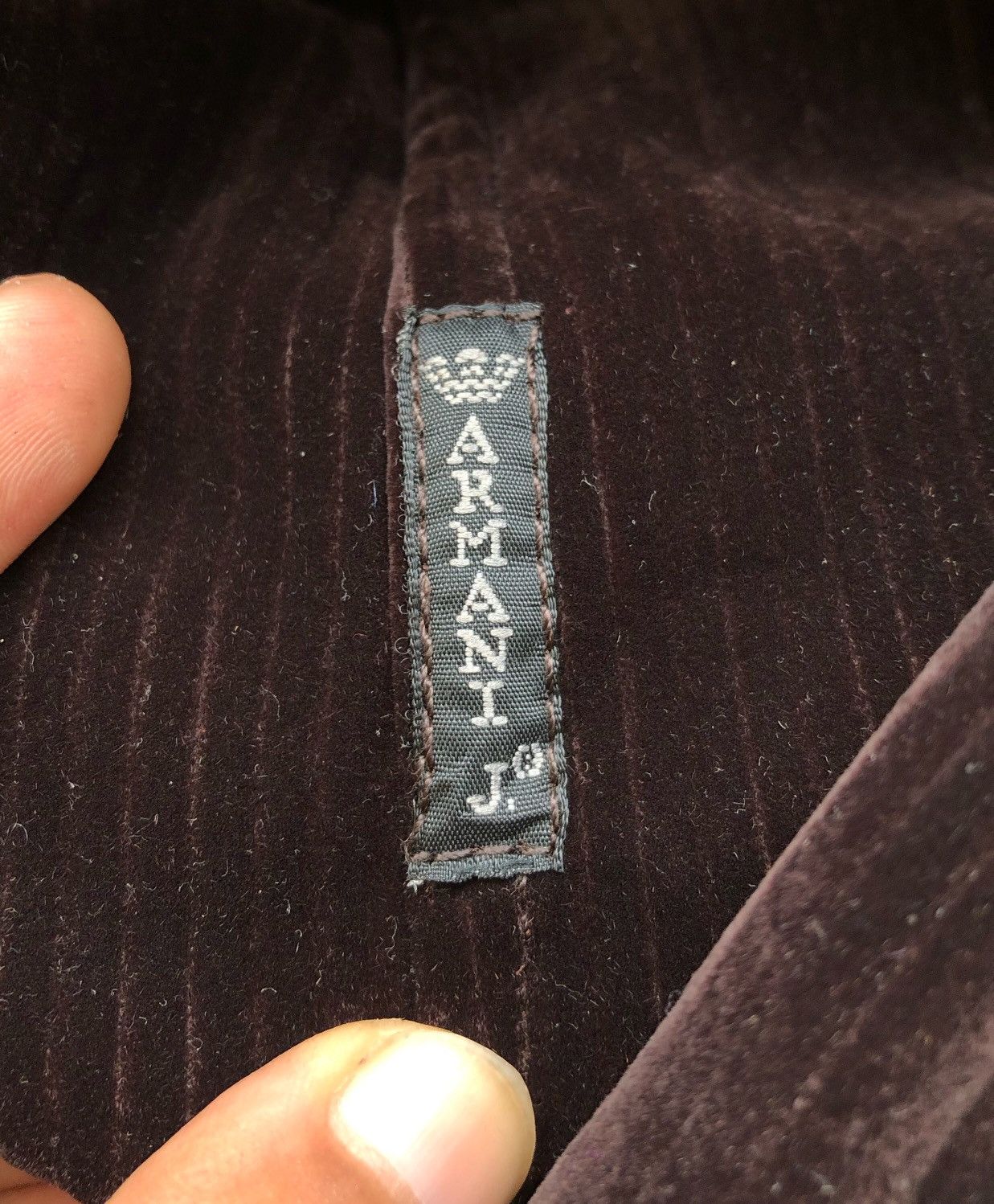 Giorgio Armani 🔥VINTAGE GIORGIO ARMANI ITALY VELVET OVER COAT/JACKET Size US M / EU 48-50 / 2 - 21 Thumbnail
