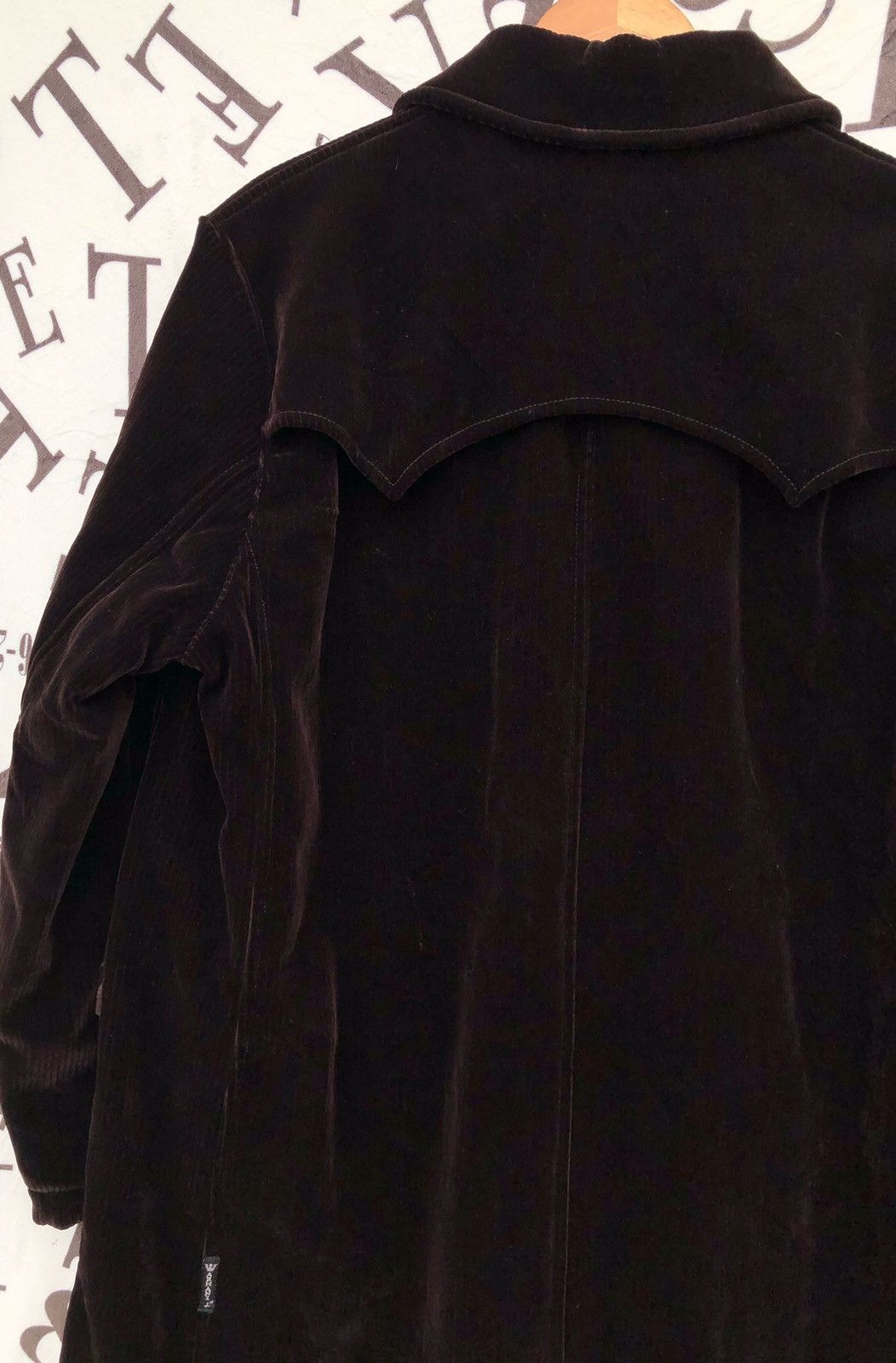Giorgio Armani 🔥VINTAGE GIORGIO ARMANI ITALY VELVET OVER COAT/JACKET Size US M / EU 48-50 / 2 - 13 Thumbnail