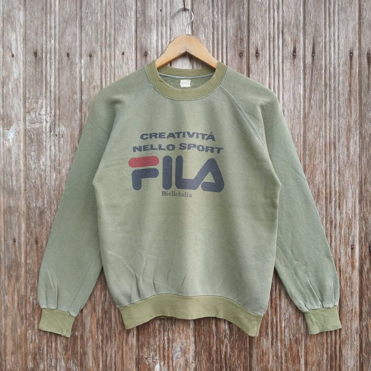 Fila Vintage Fila Big Logo Sweatshirts Pullover Small size Size US S / EU 44-46 / 1 - 1 Thumbnail