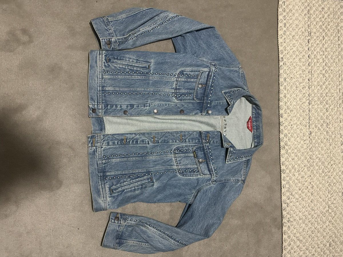 Supreme studded hotsell denim jacket