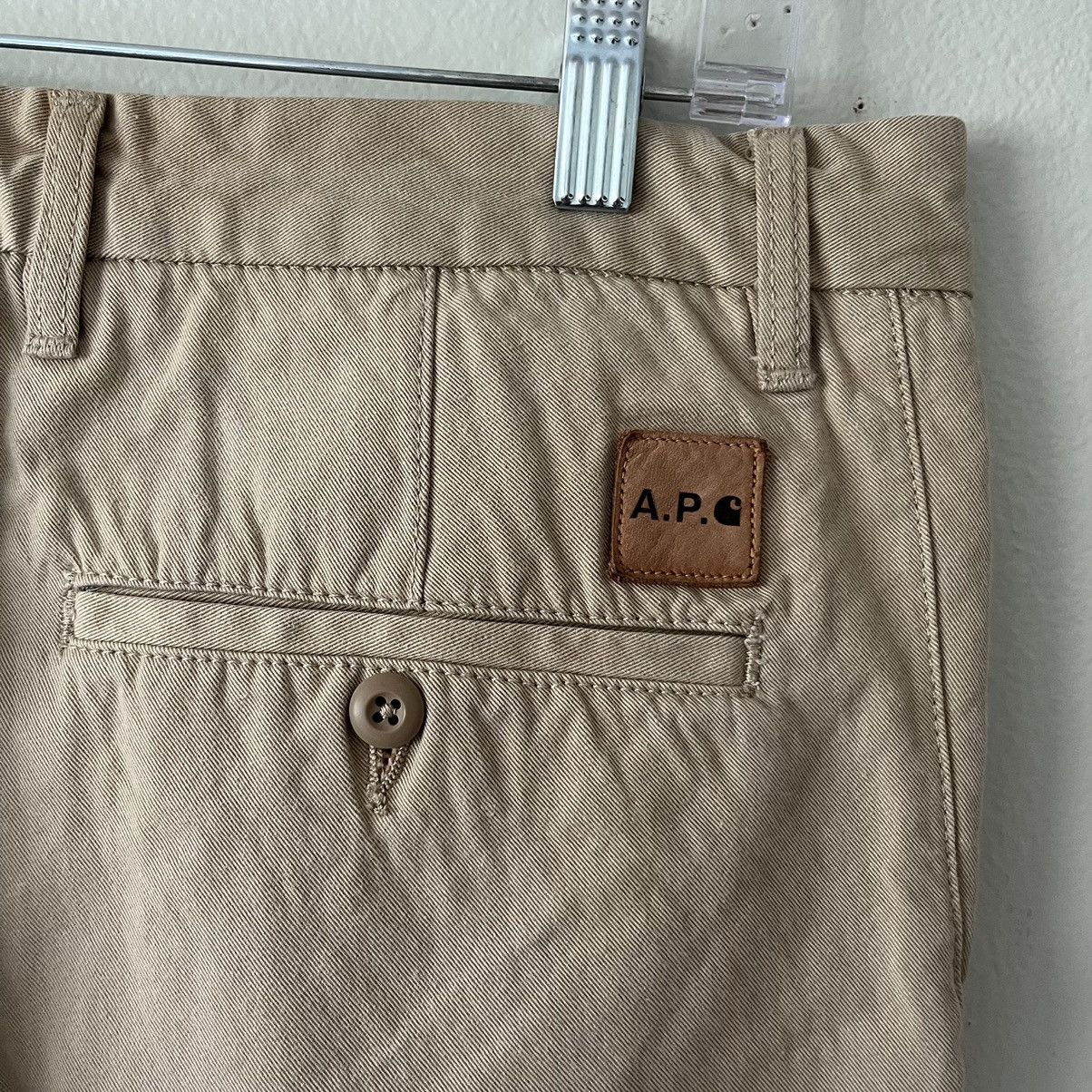 A.P.C. FW13 Military Chino Pant with Leather Patch Jameson Size US 31 - 6 Thumbnail