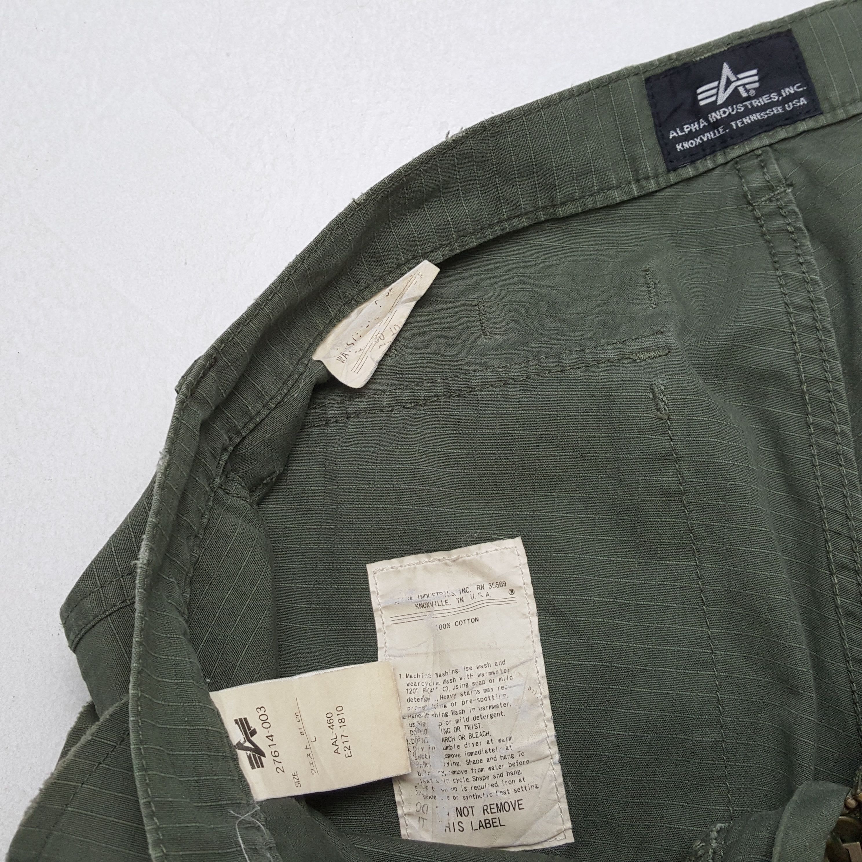 Alpha Industries × Vintage ALPHA INDUSTRIES Military Streetwear Cargo Style Pants Size US 31 - 14 Thumbnail